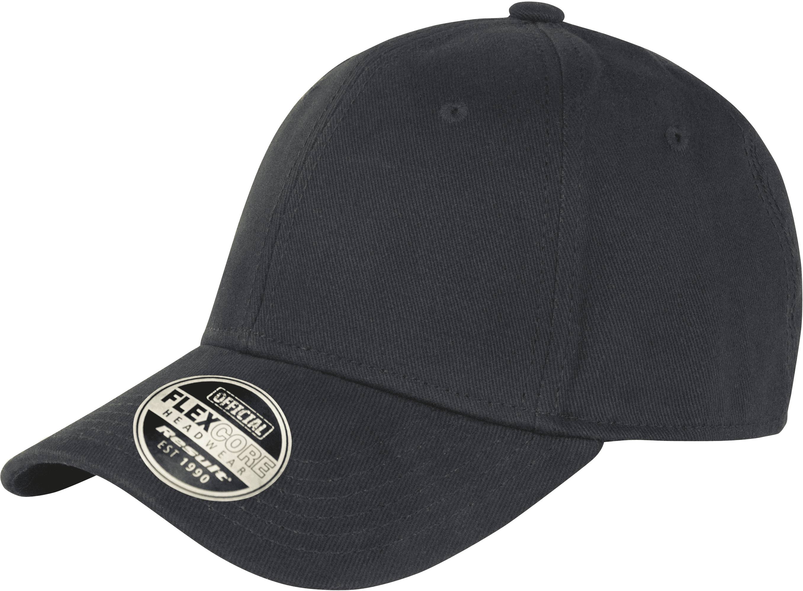 Casquette Kansas flex - 6 panneaux — coloris Black (Noir)