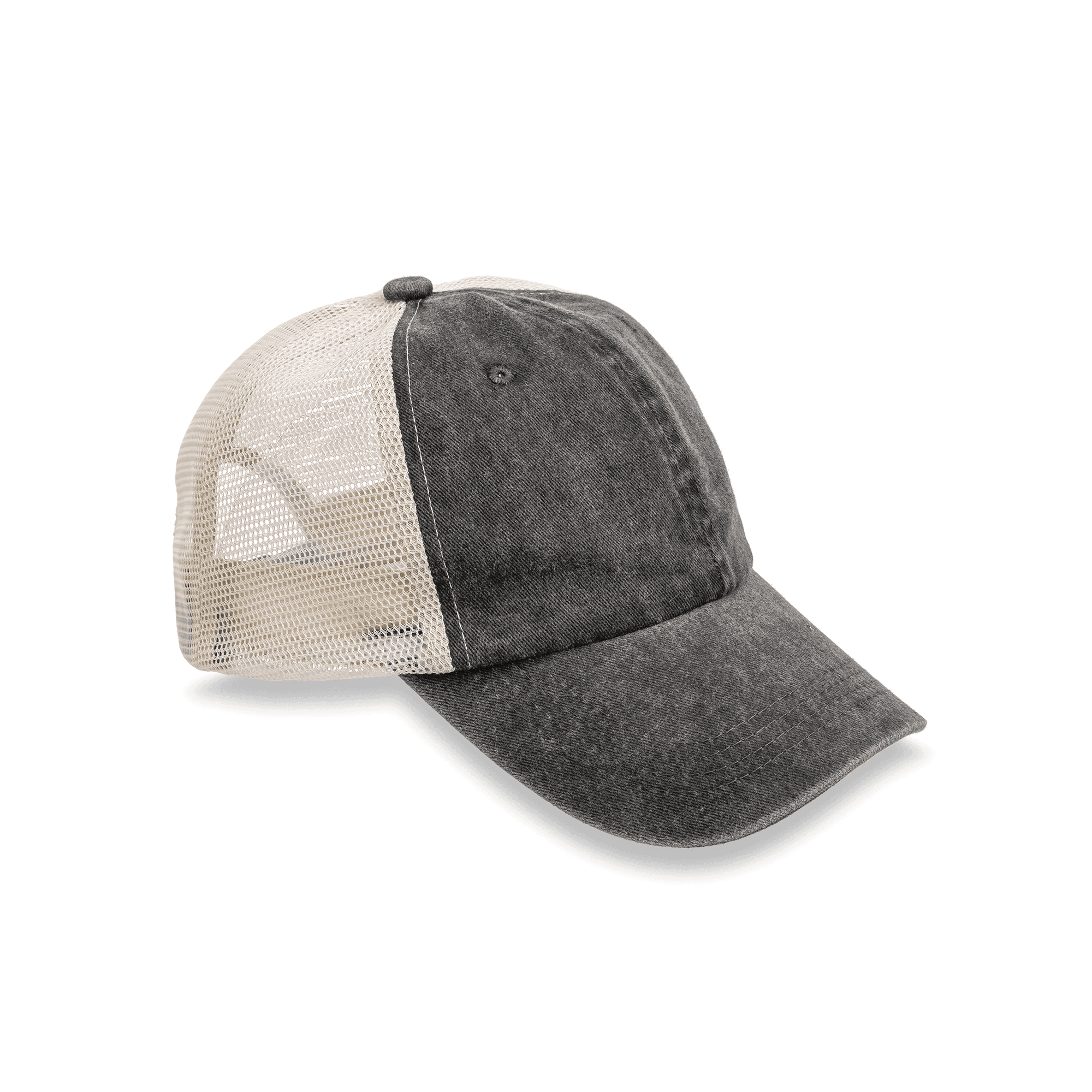 Casquette vintage truckers — coloris Vintage Black (Noir)