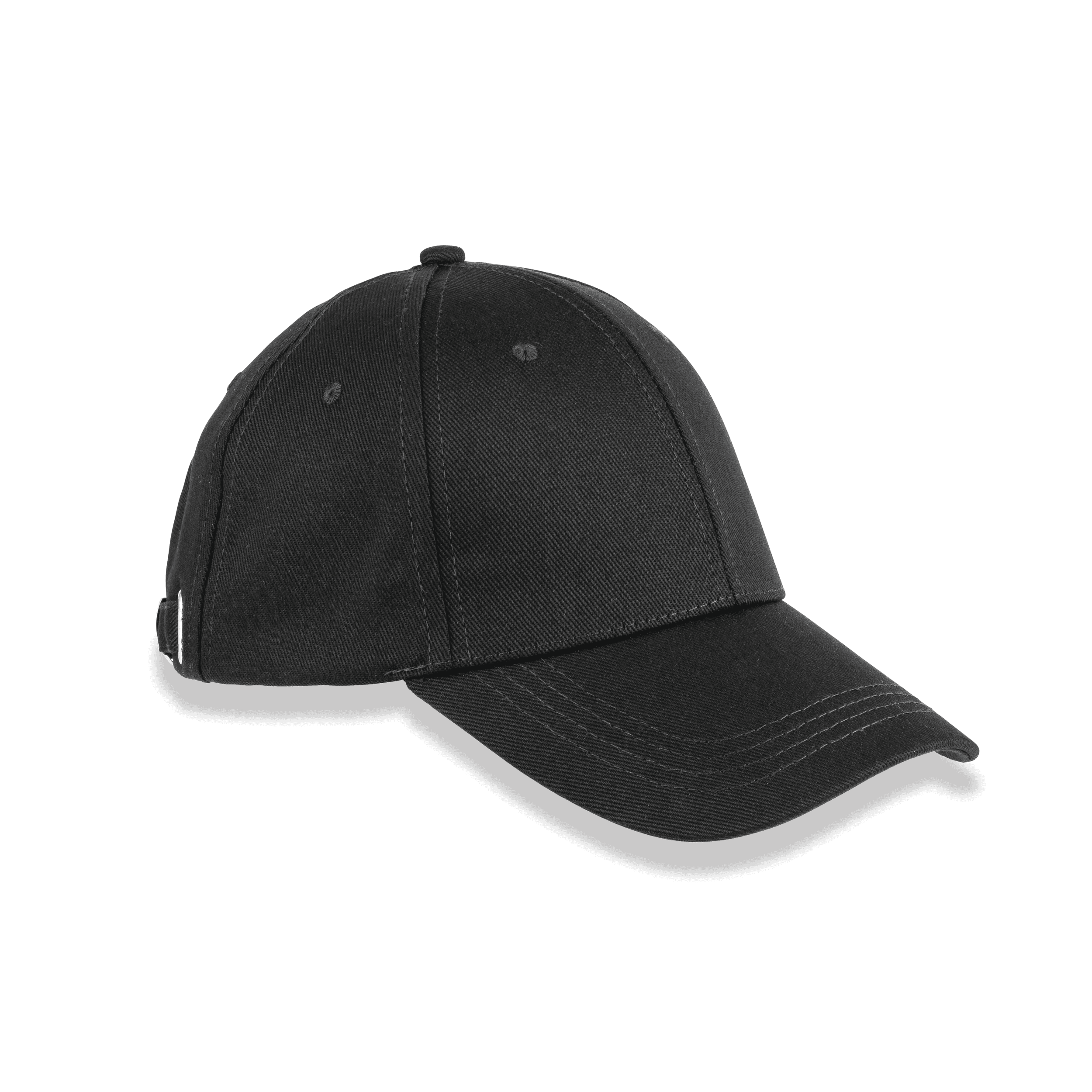Casquette coton biologique 6 panneaux — coloris Black