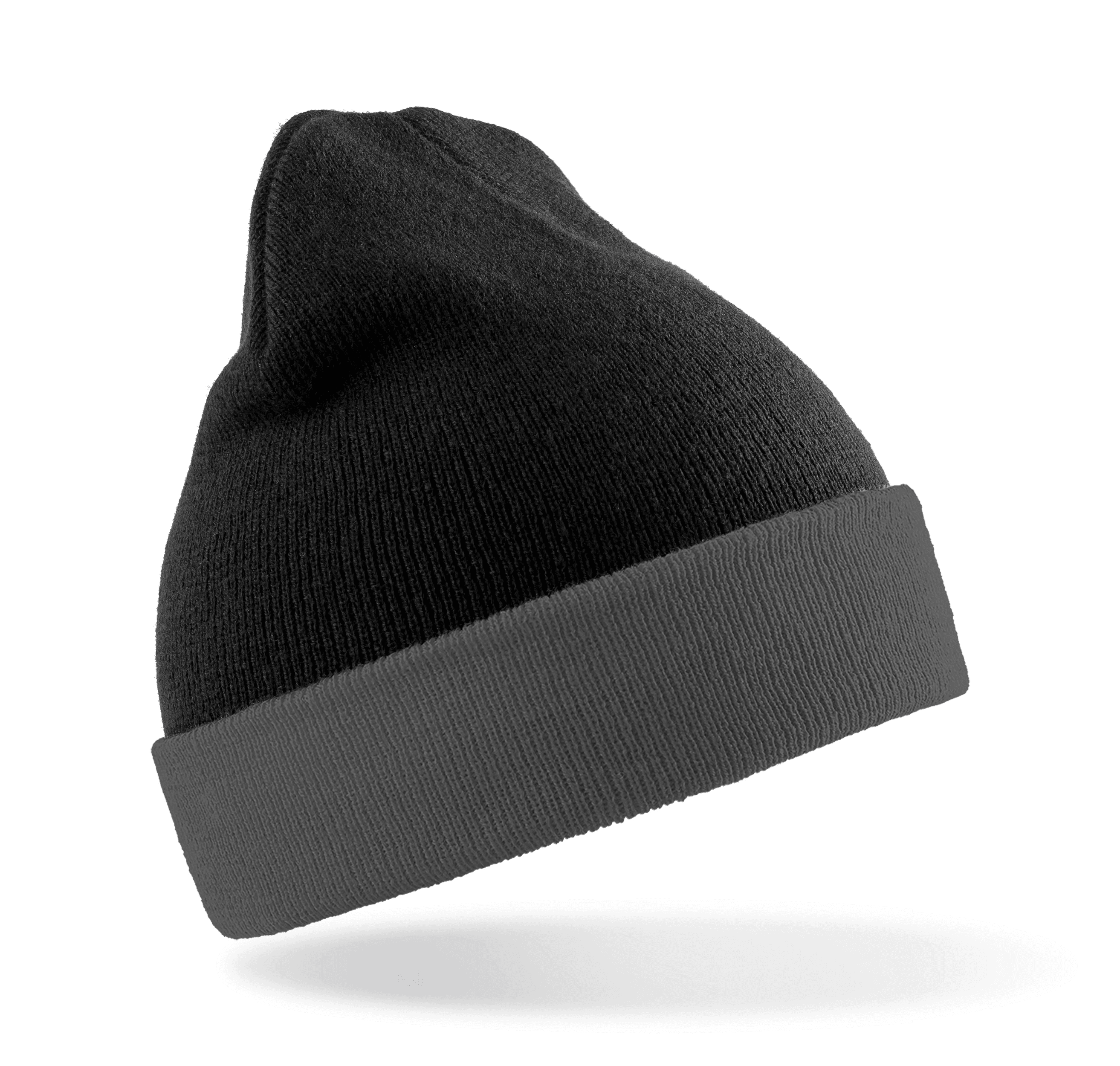 Bonnet classique recyclé — coloris Black / Grey (Noir)