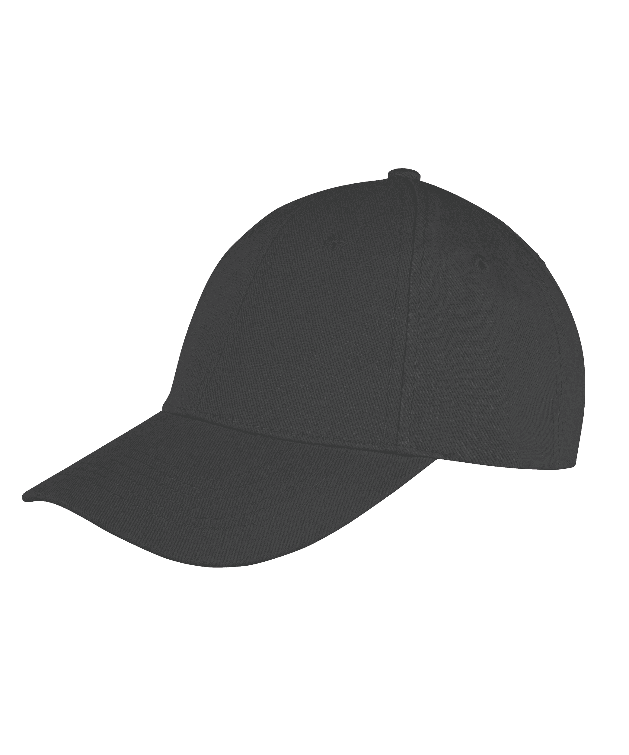 Casquette recyclée 6 panneaux — coloris Black (Noir)
