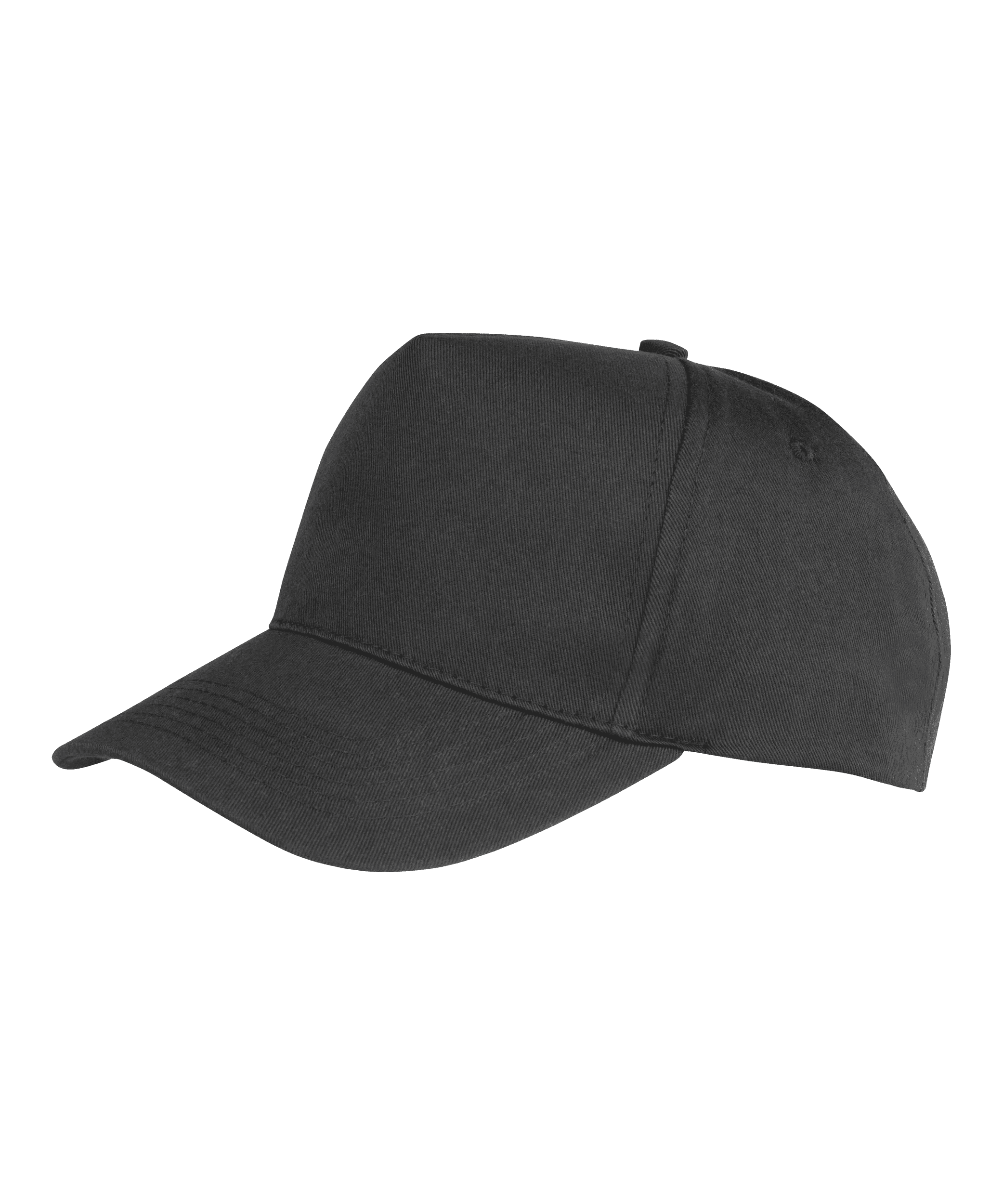 Casquette recyclée 5 panneaux enfant — coloris Black (Noir)