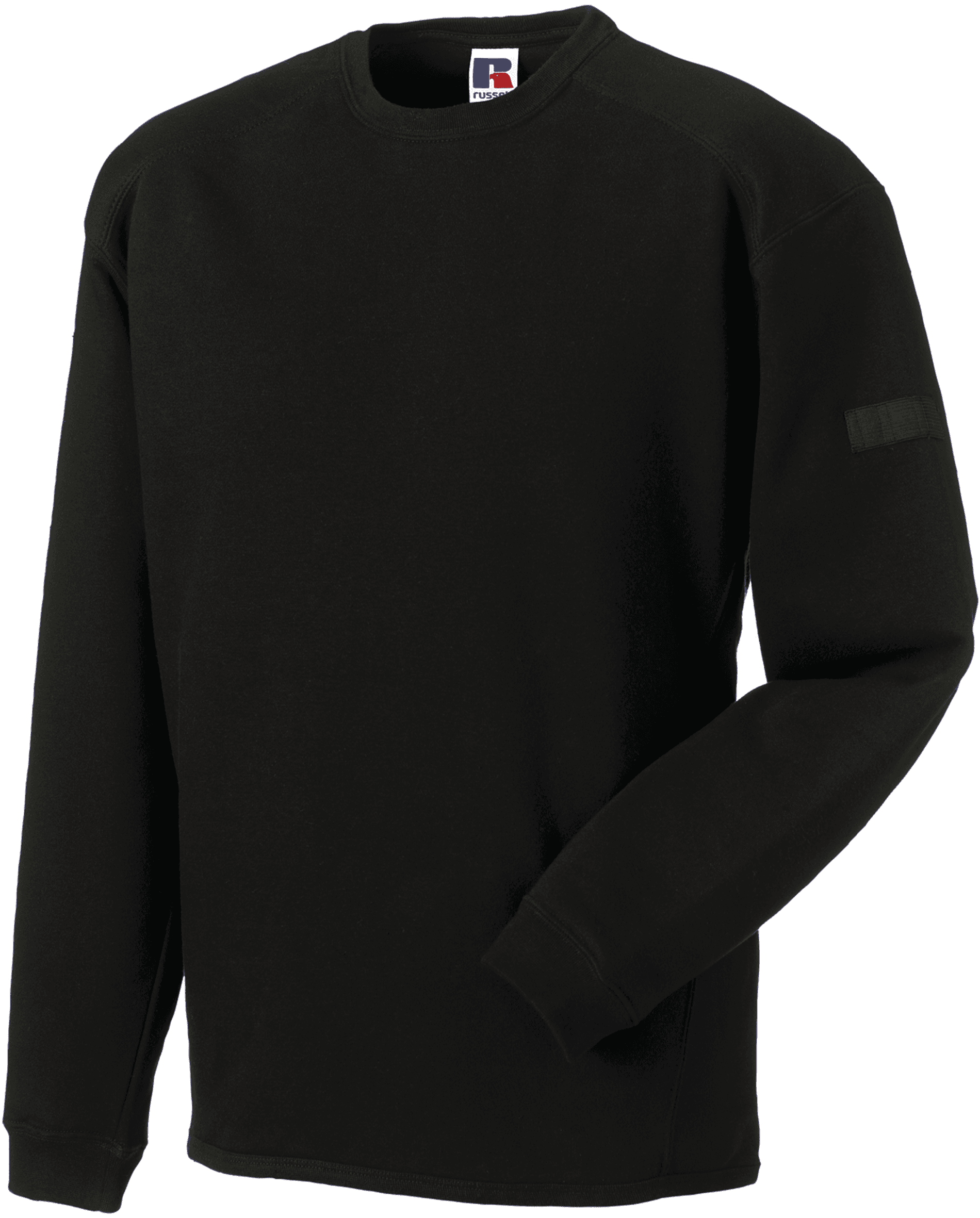 Sweat-shirt Heavy Duty col rond — coloris Black (Noir)