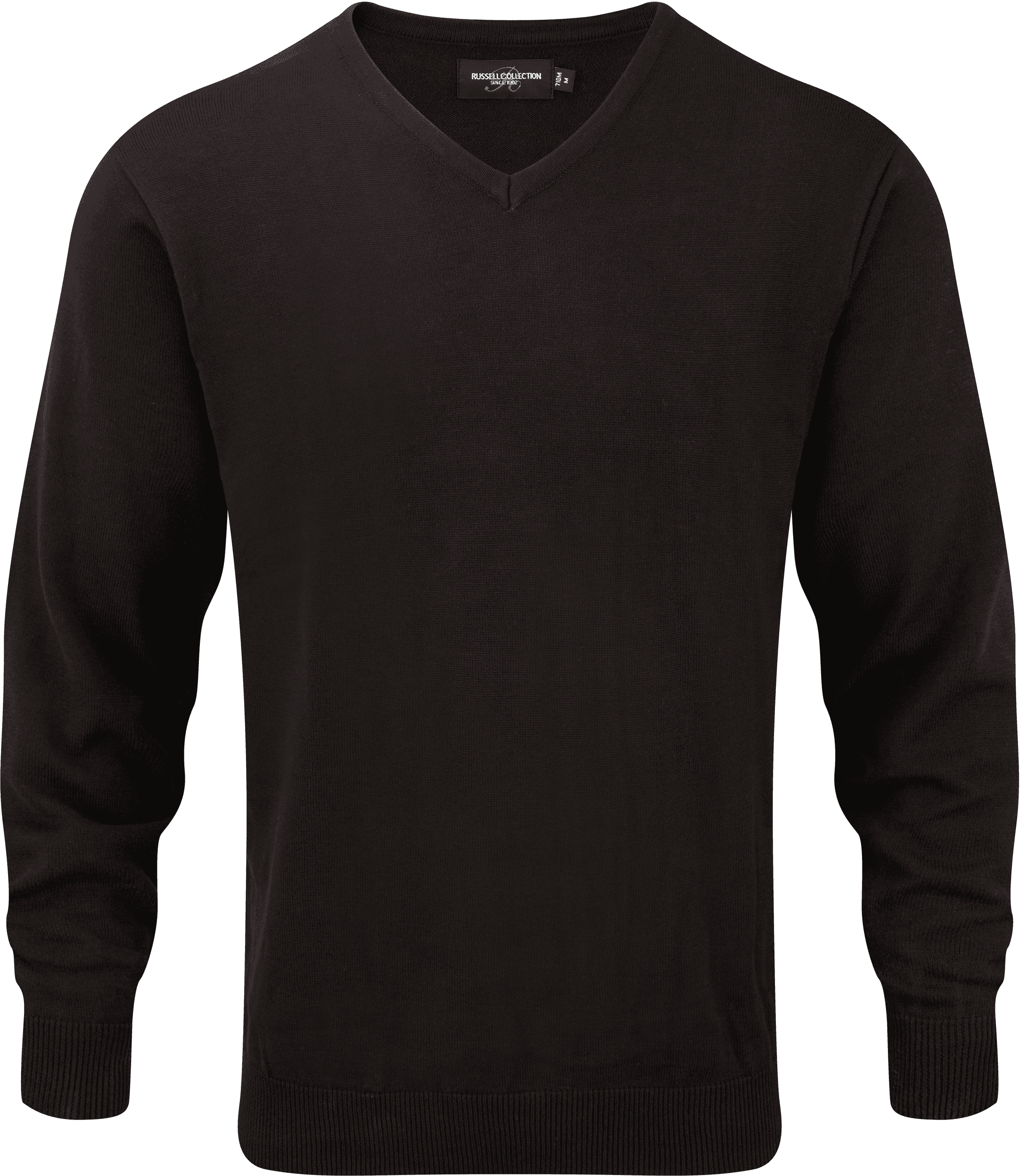 Pullover homme col v — coloris Black (Noir)