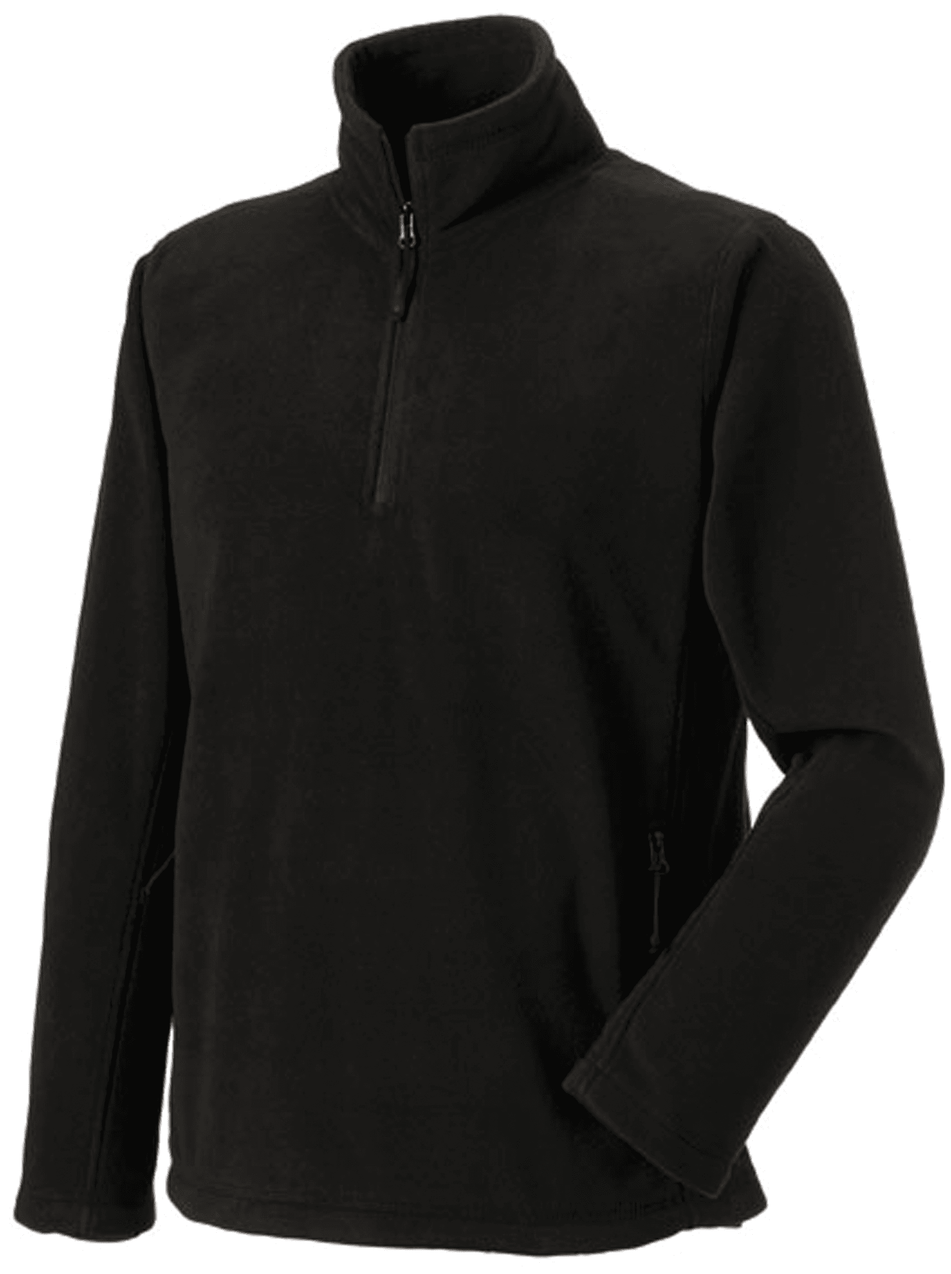 Polaire col zippé — coloris Black (Noir)
