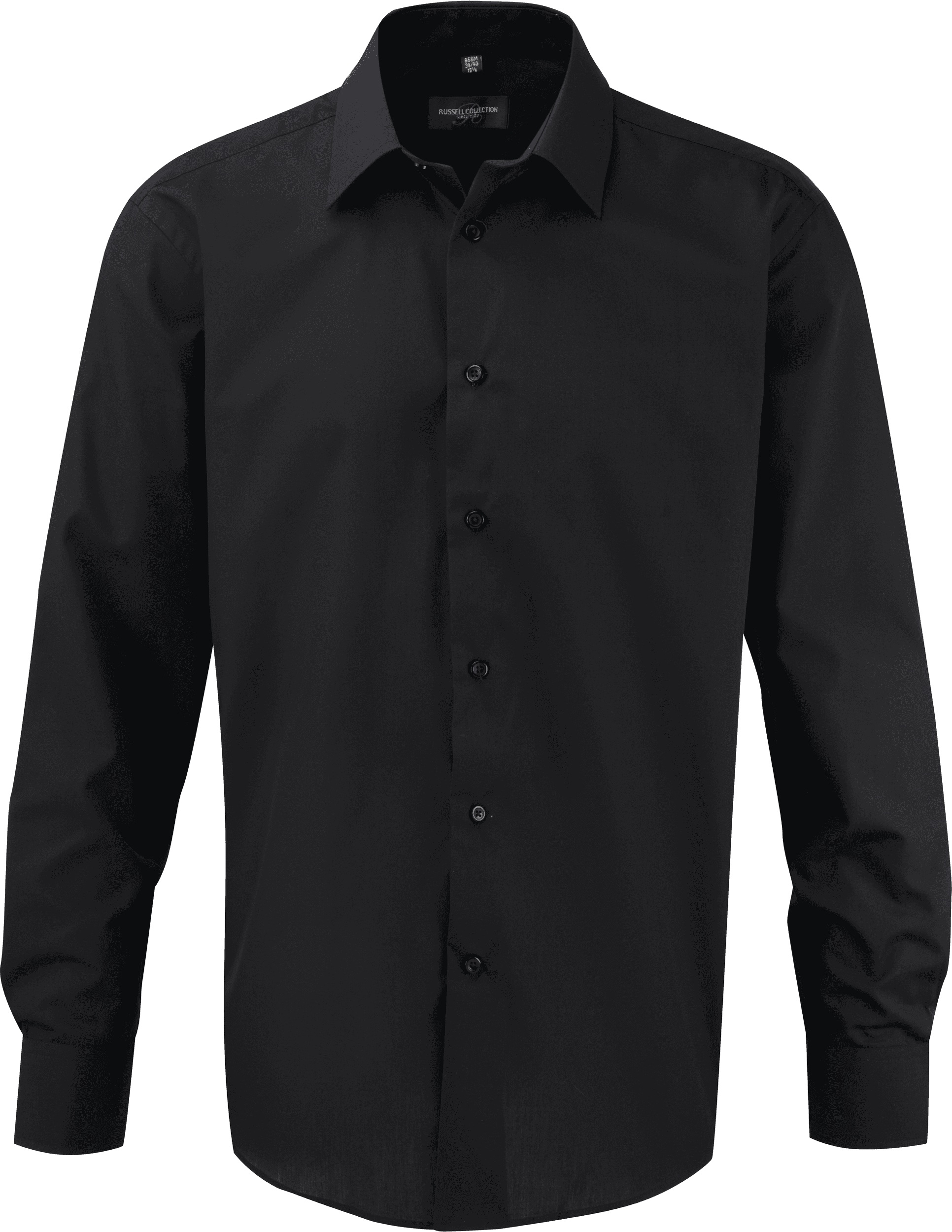 Chemise homme manches longues Non Iron - classique — coloris Black (Noir)