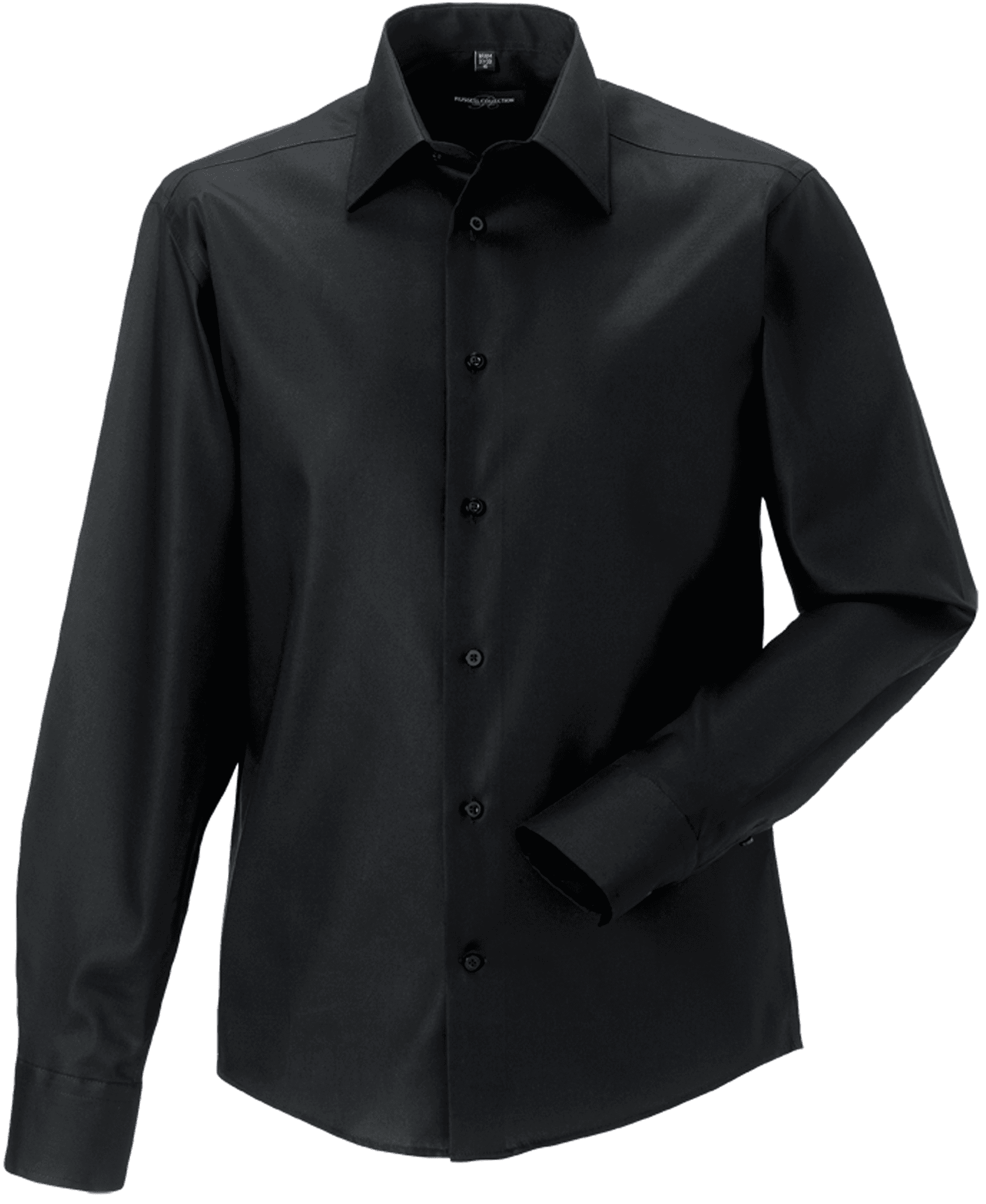 Chemise homme manches longues Non Iron - moderne — coloris Black (Noir)
