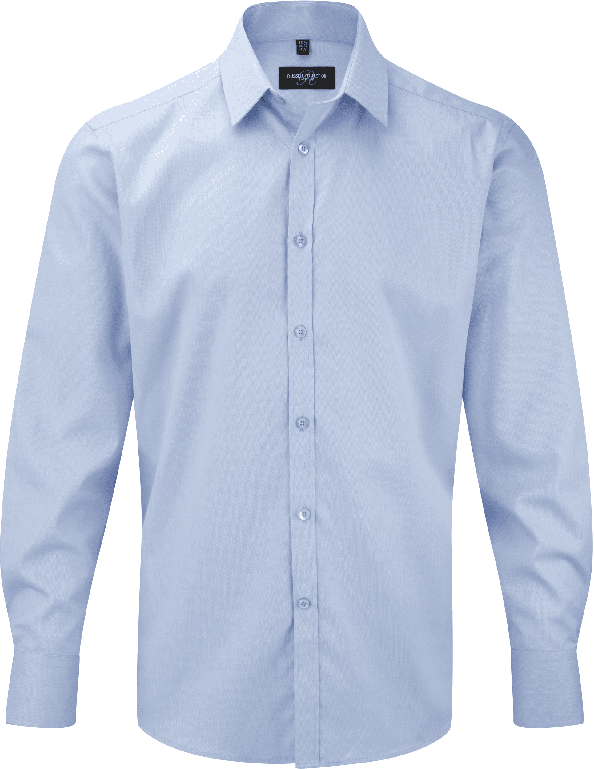 Chemise homme manche longues à chevrons — coloris Light Blue (Bleu)