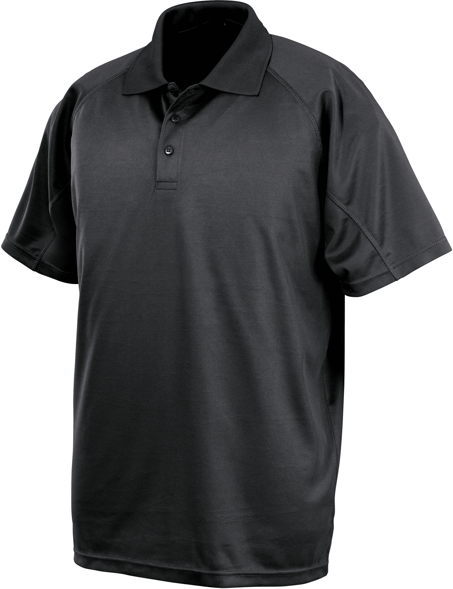 Polo performance "Aircool" — coloris Black (Noir)