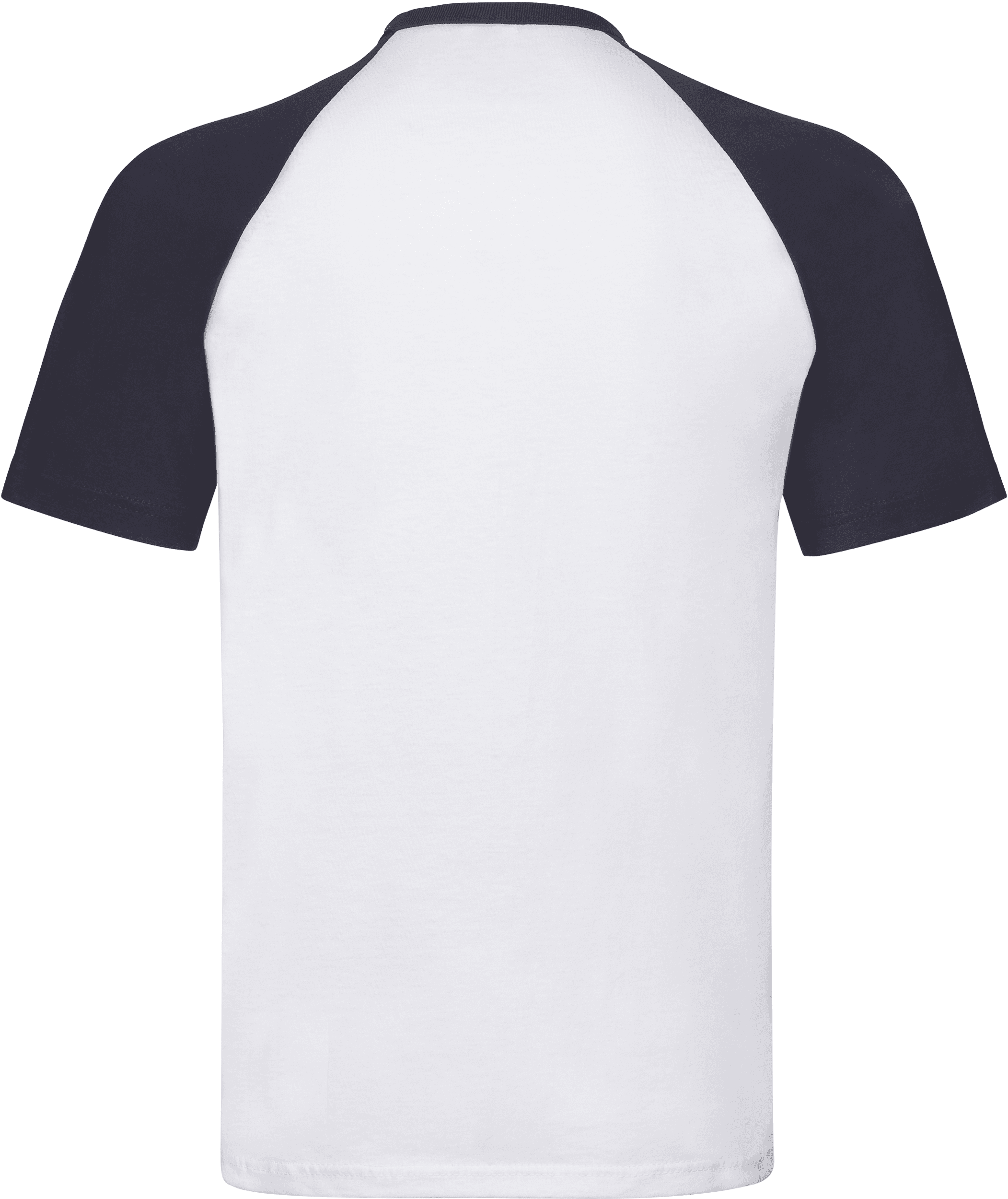 T-shirt baseball Valueweight — coloris White / Black (Blanc)