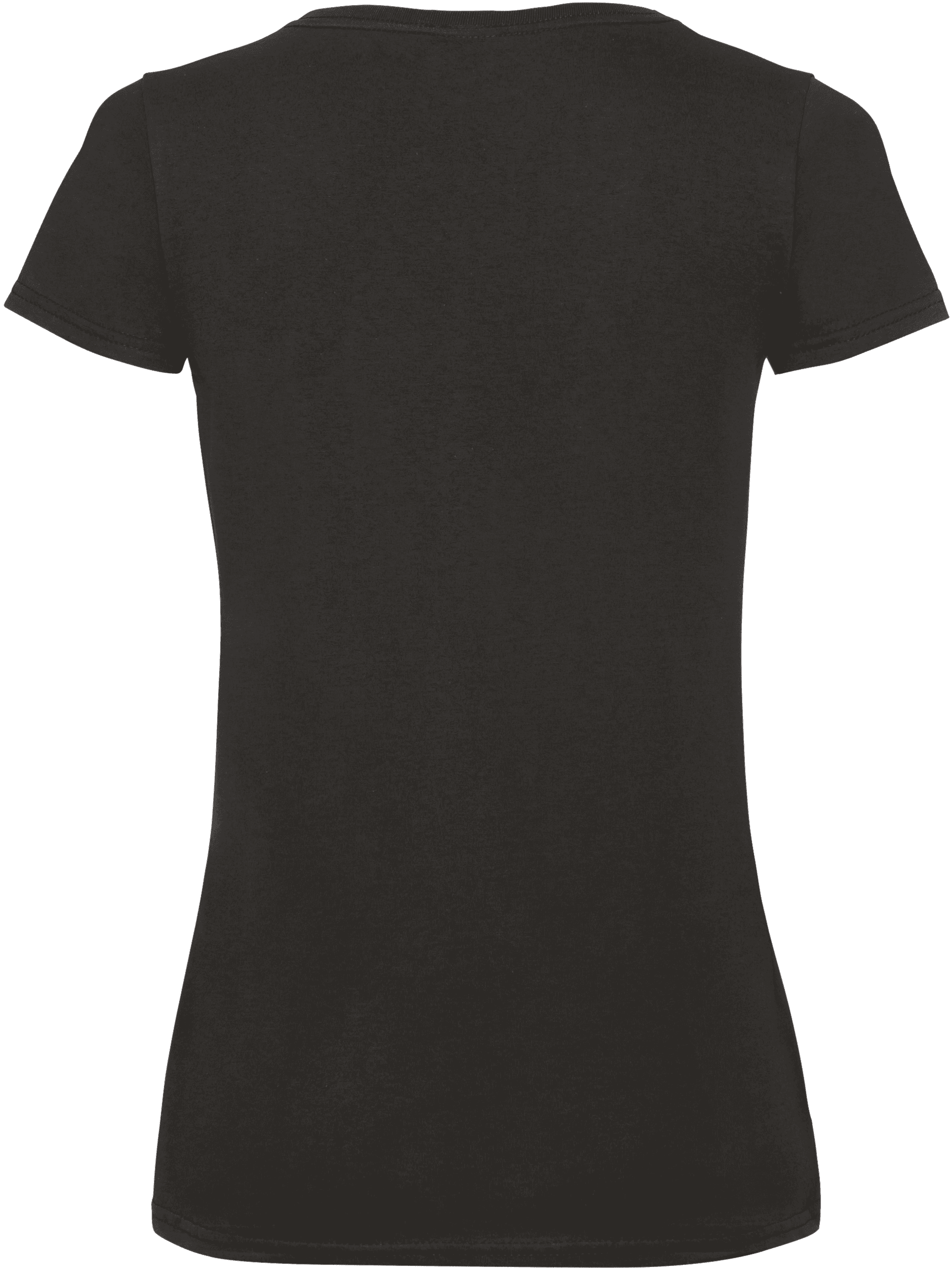 T-shirt femme col v Valueweight (61-398-0) — coloris Black (Noir)