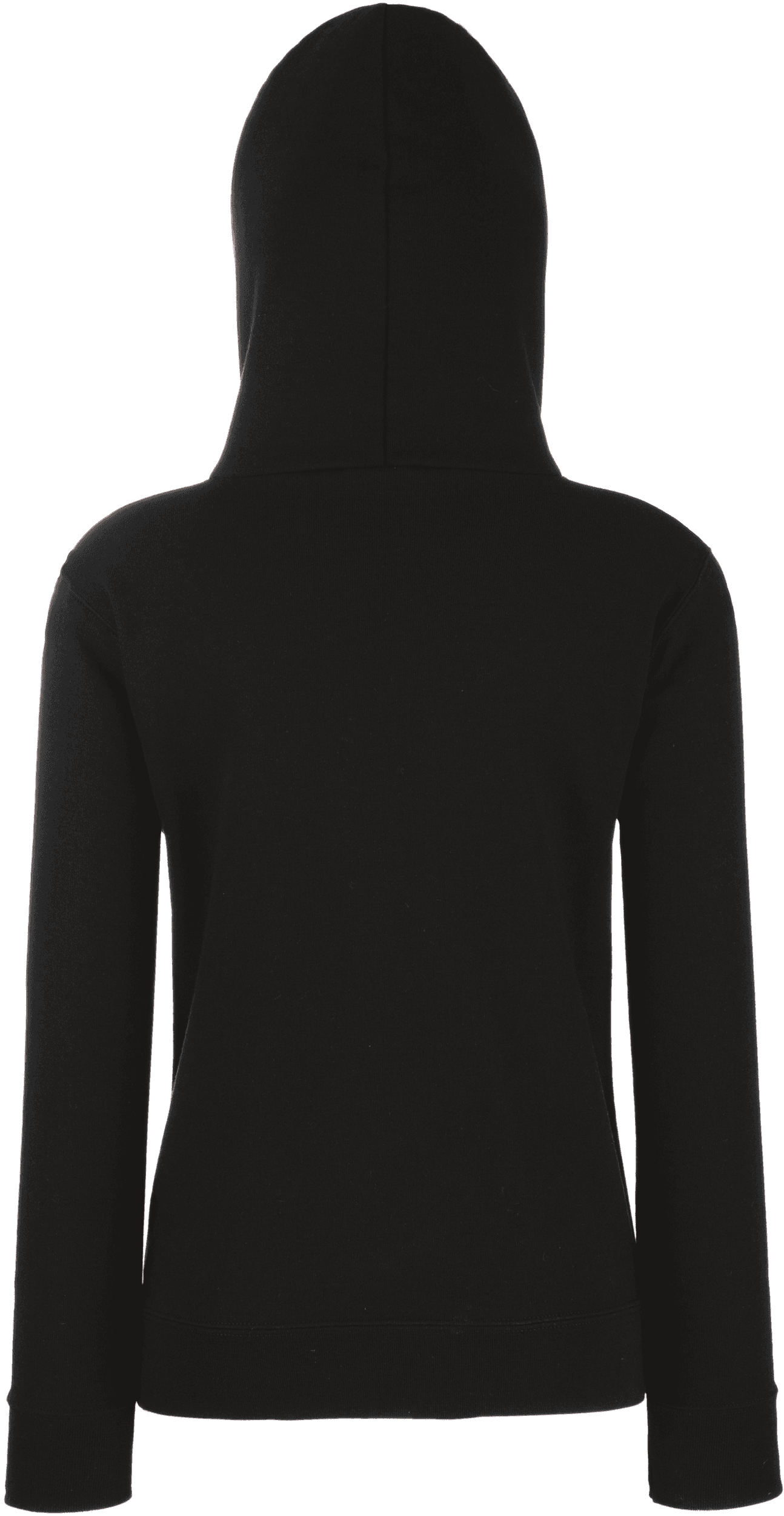 Sweat-shirt femme zippé capuche Premium (62-118-0) — coloris Black (Noir)