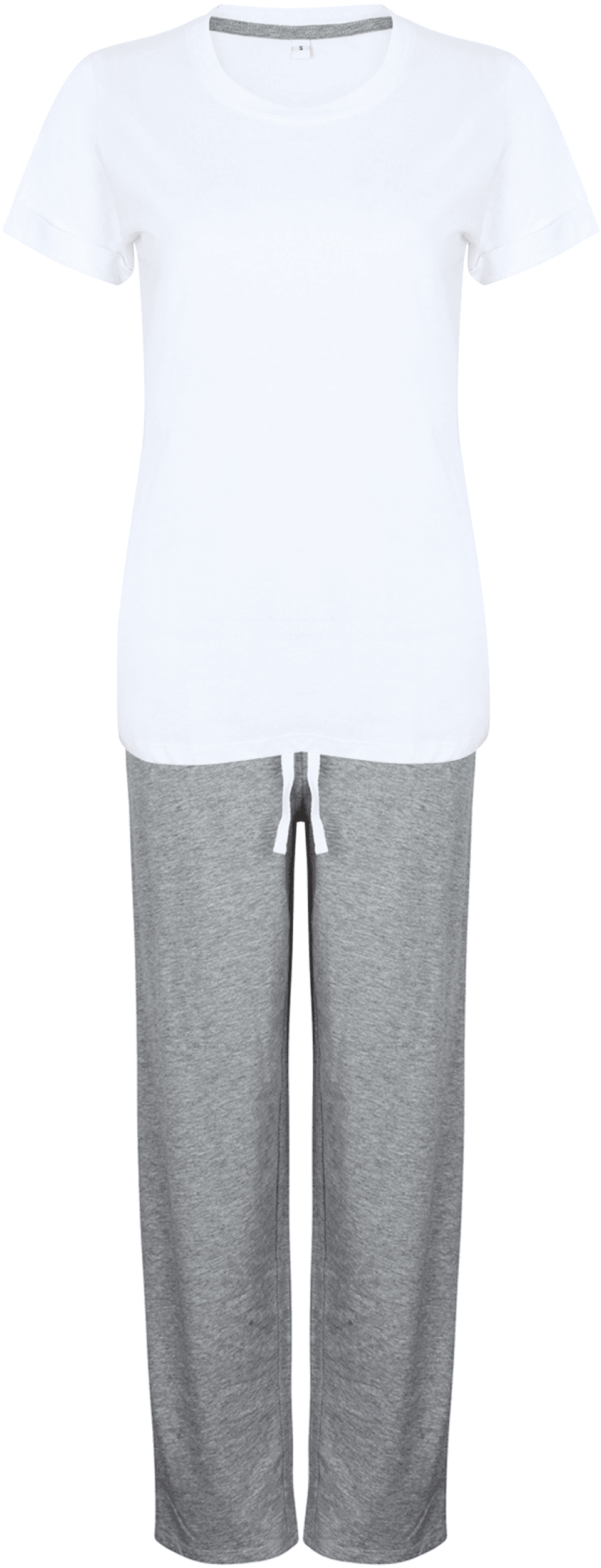 Kit Pyjama - version longue — coloris White / Heather Grey (Gris)