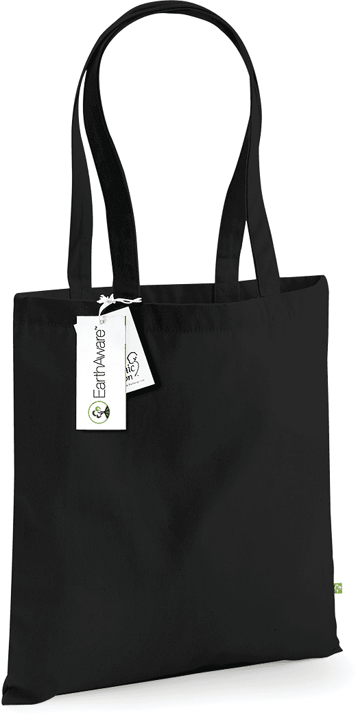 Sac coton bio Earthaware® — coloris Black (Noir)