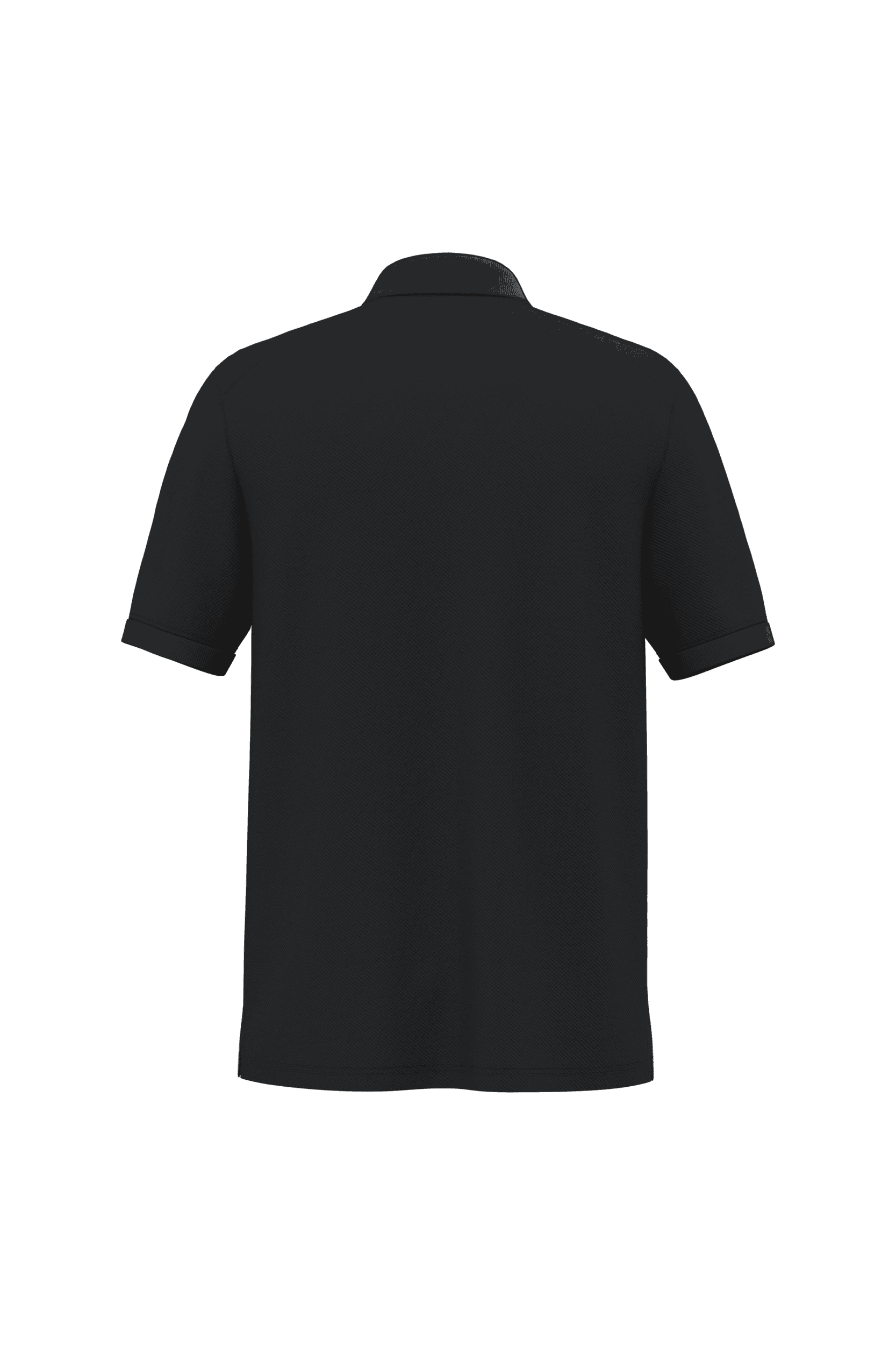 Polo unisexe écoresponsable avec poche poitrine — coloris Black (Noir)