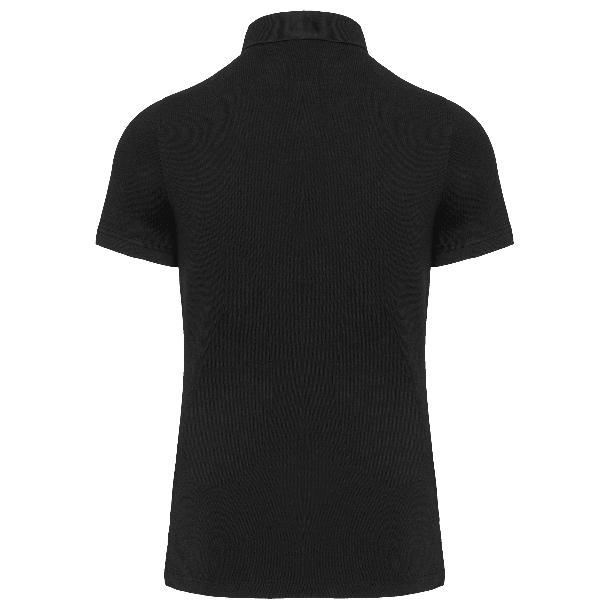 Polo col boutons pression manches courtes homme — coloris Black (Noir)