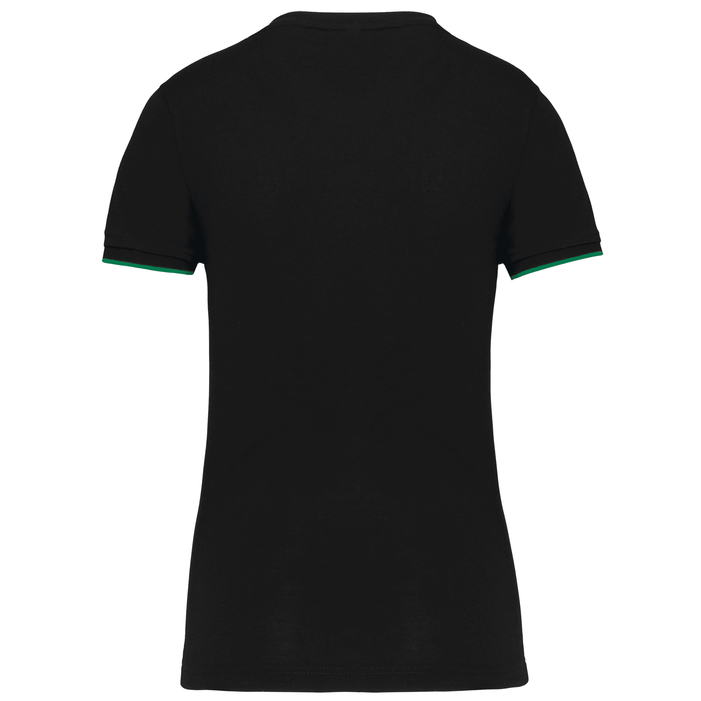 T-shirt Day To Day manches courtes femme — coloris Black / Kelly Green (Noir)