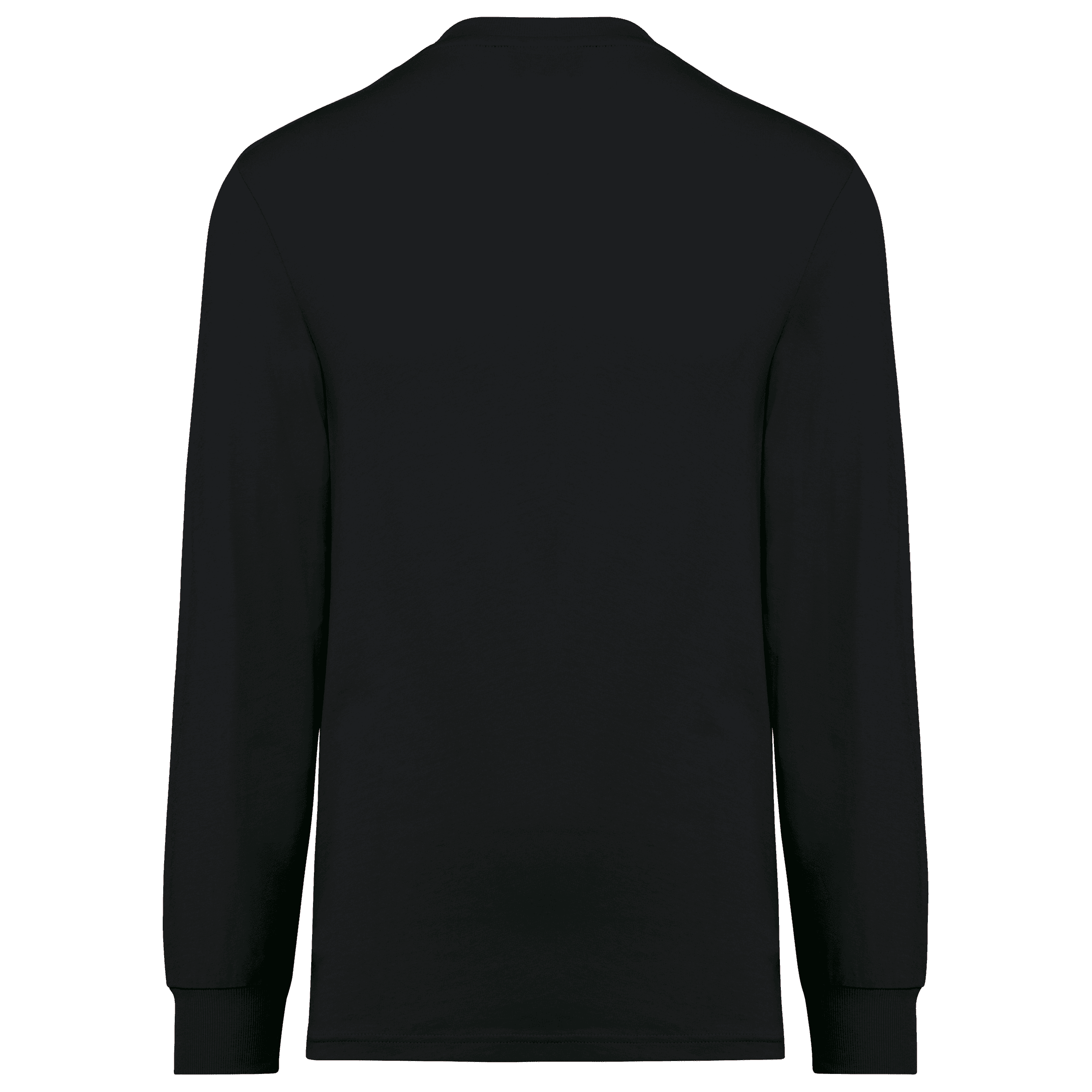 T-shirt écoresponsable manches longues unisexe — coloris Black (Noir)