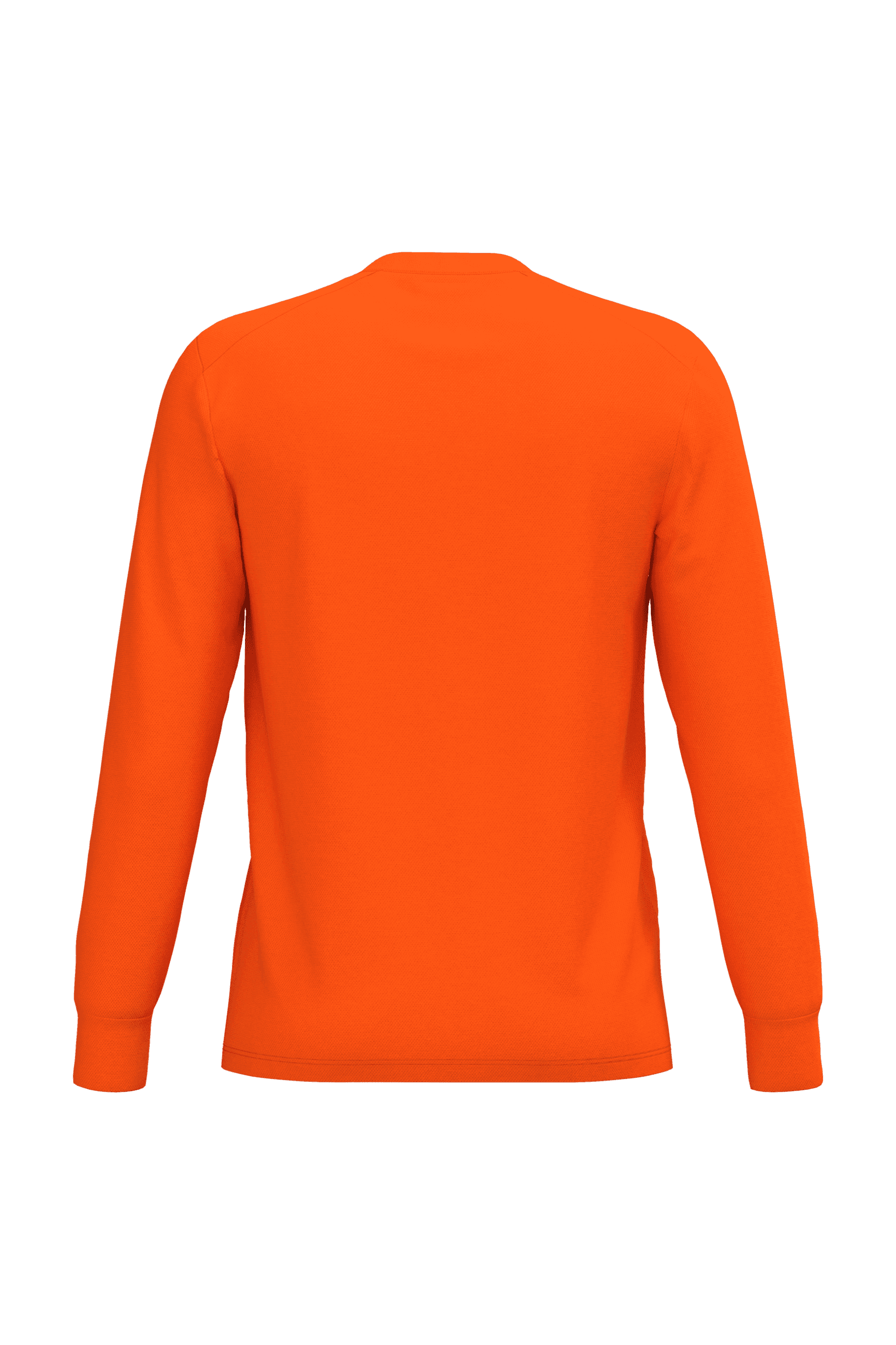 T-shirt unisexe écoresponsable manches longues coton/polyester — coloris Fluorescent Orange (Orange)