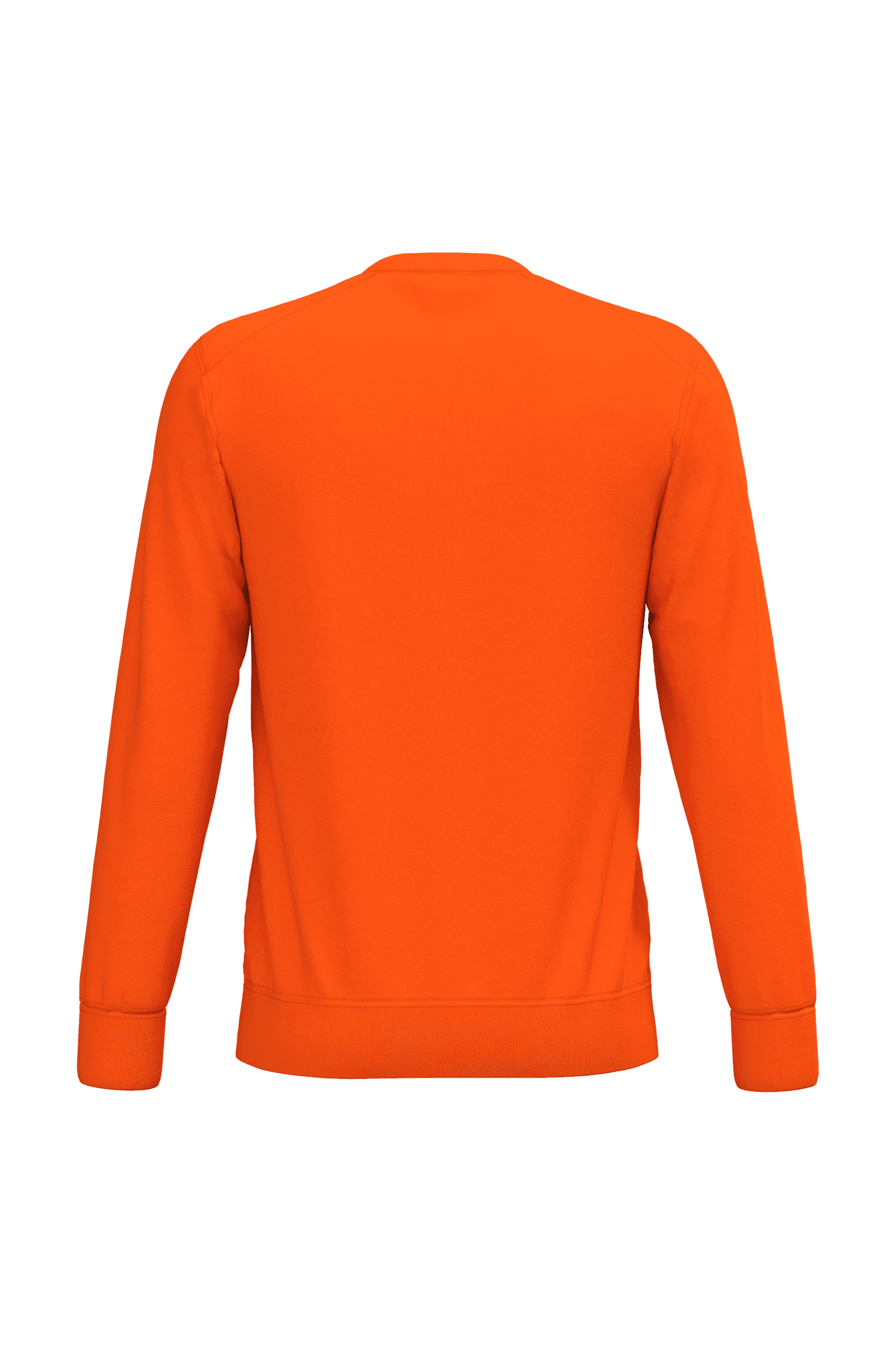 Sweat-shirt unisexe écoresponsable polyester/coton — coloris Fluorescent Orange (Orange)