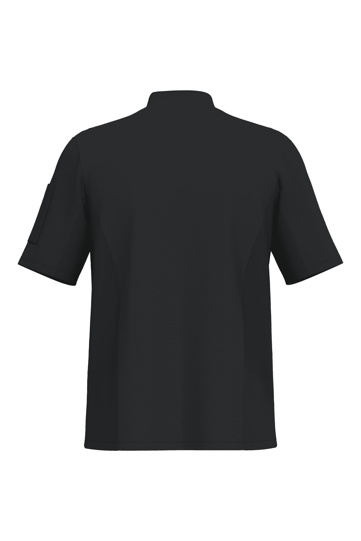 Veste de cuisine écoresponsable et respirante manches courtes unisexe — coloris Black (Noir)