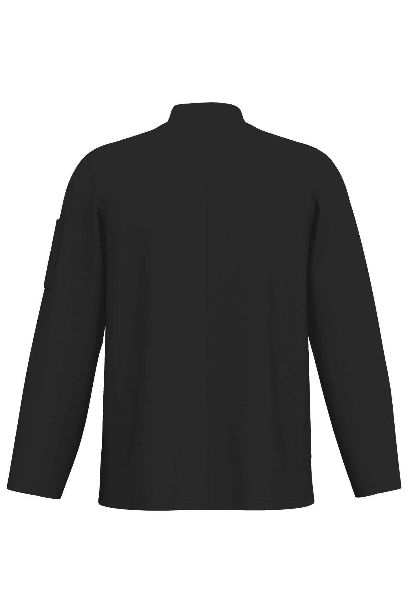 Veste de cuisine écoresponsable manches longues unisexe — coloris Black (Noir)