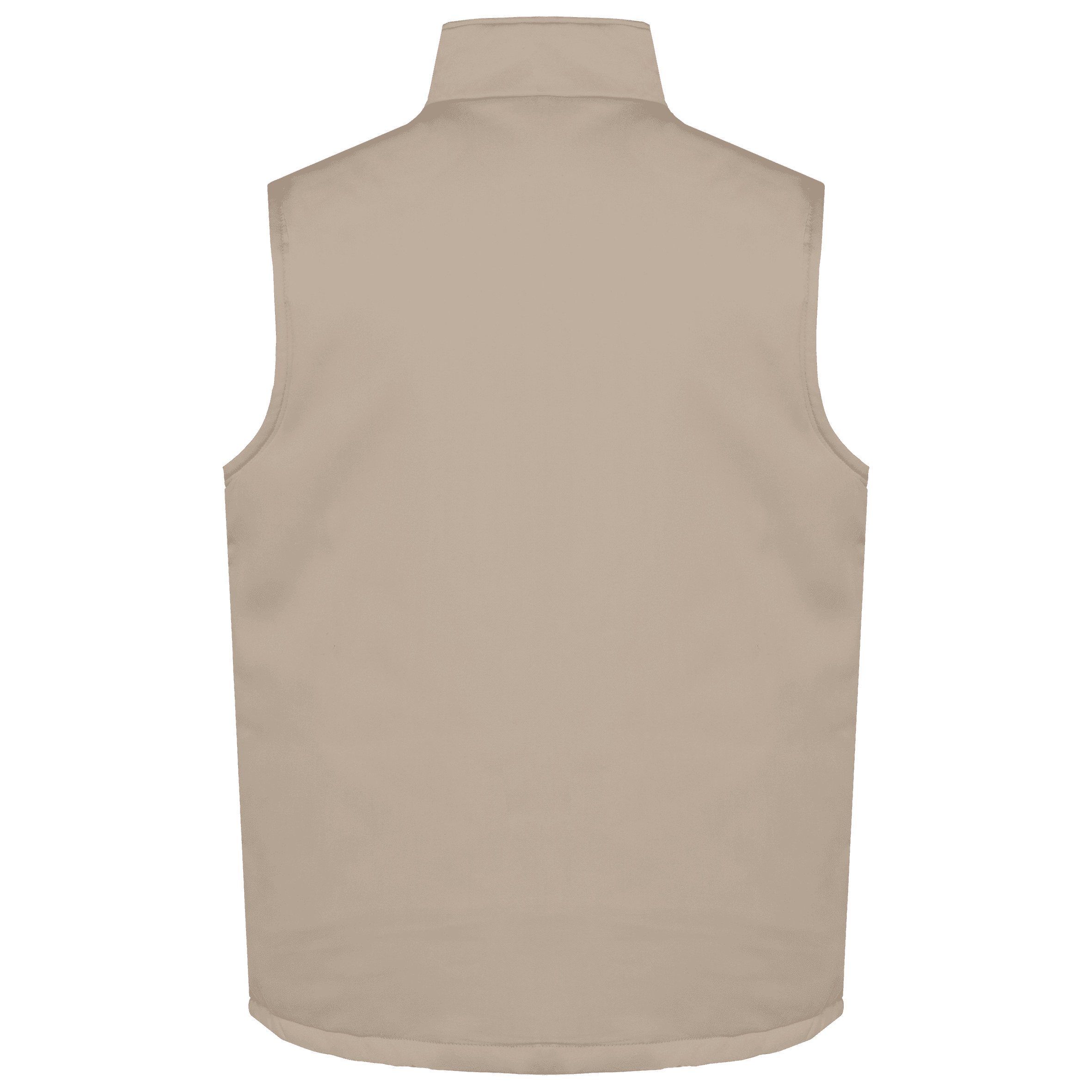 Gilet polycoton multipoches rembourré unisexe — coloris Beige (Beige)