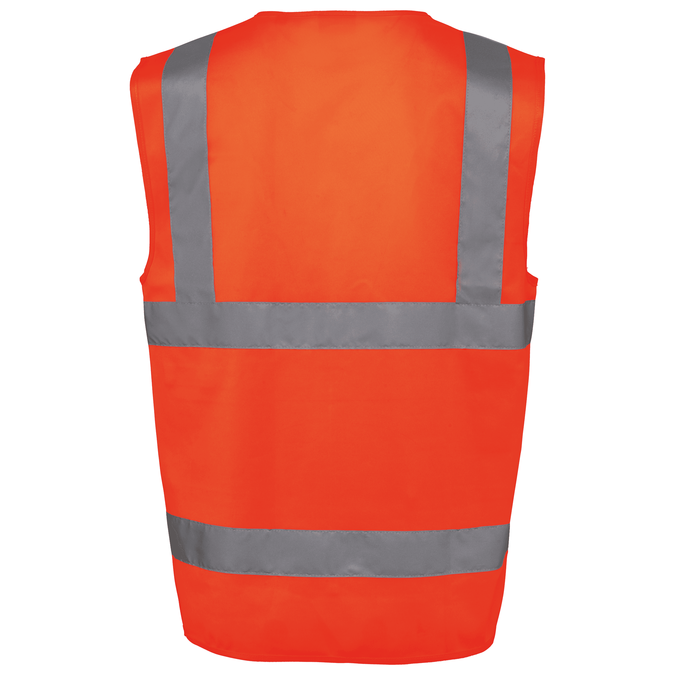 Gilet de sécurité haute visibilité recyclé avec zip unisexe — coloris Hi Viz Orange (Orange)