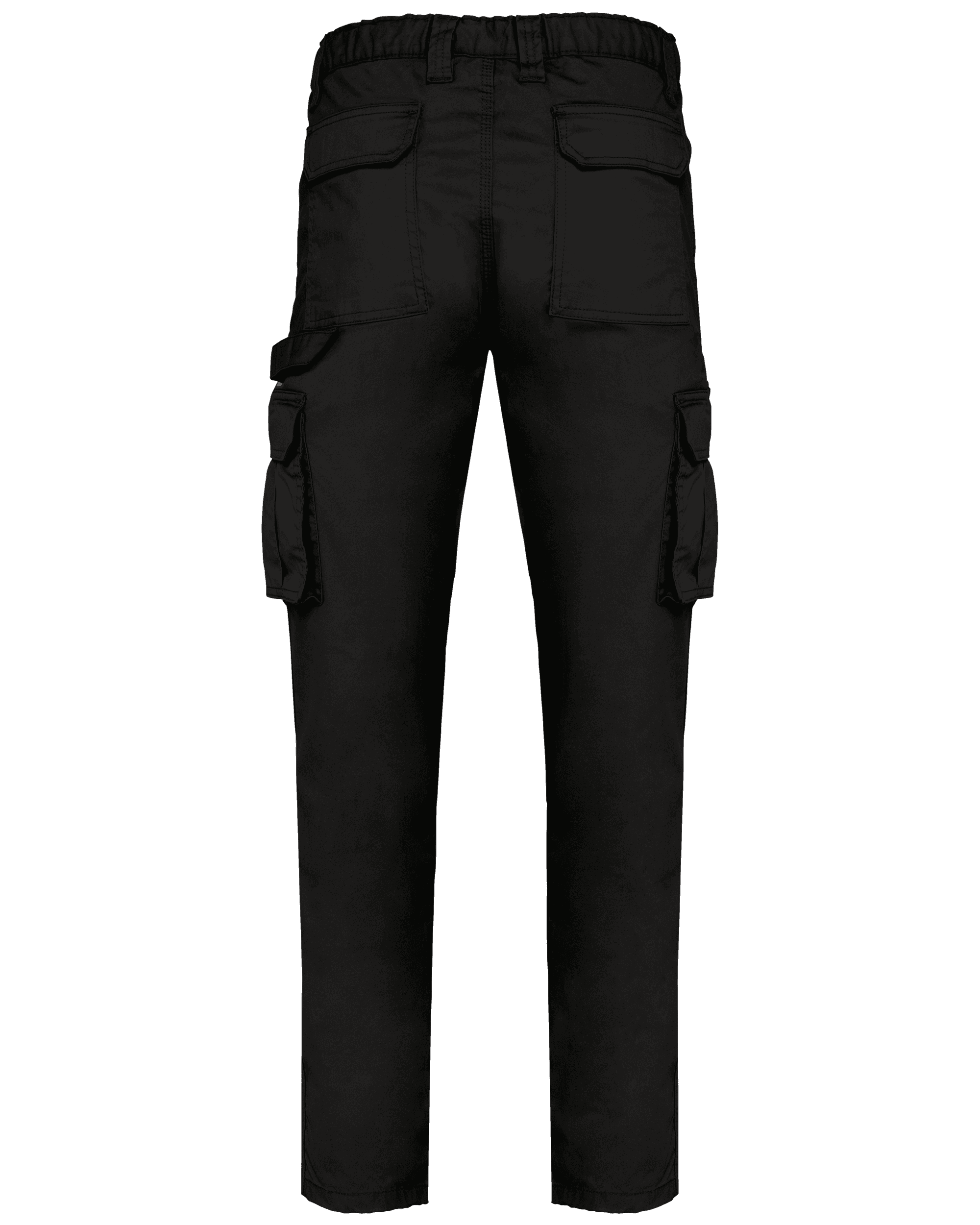 Pantalon multipoches écoresponsable homme — coloris Black (Noir)