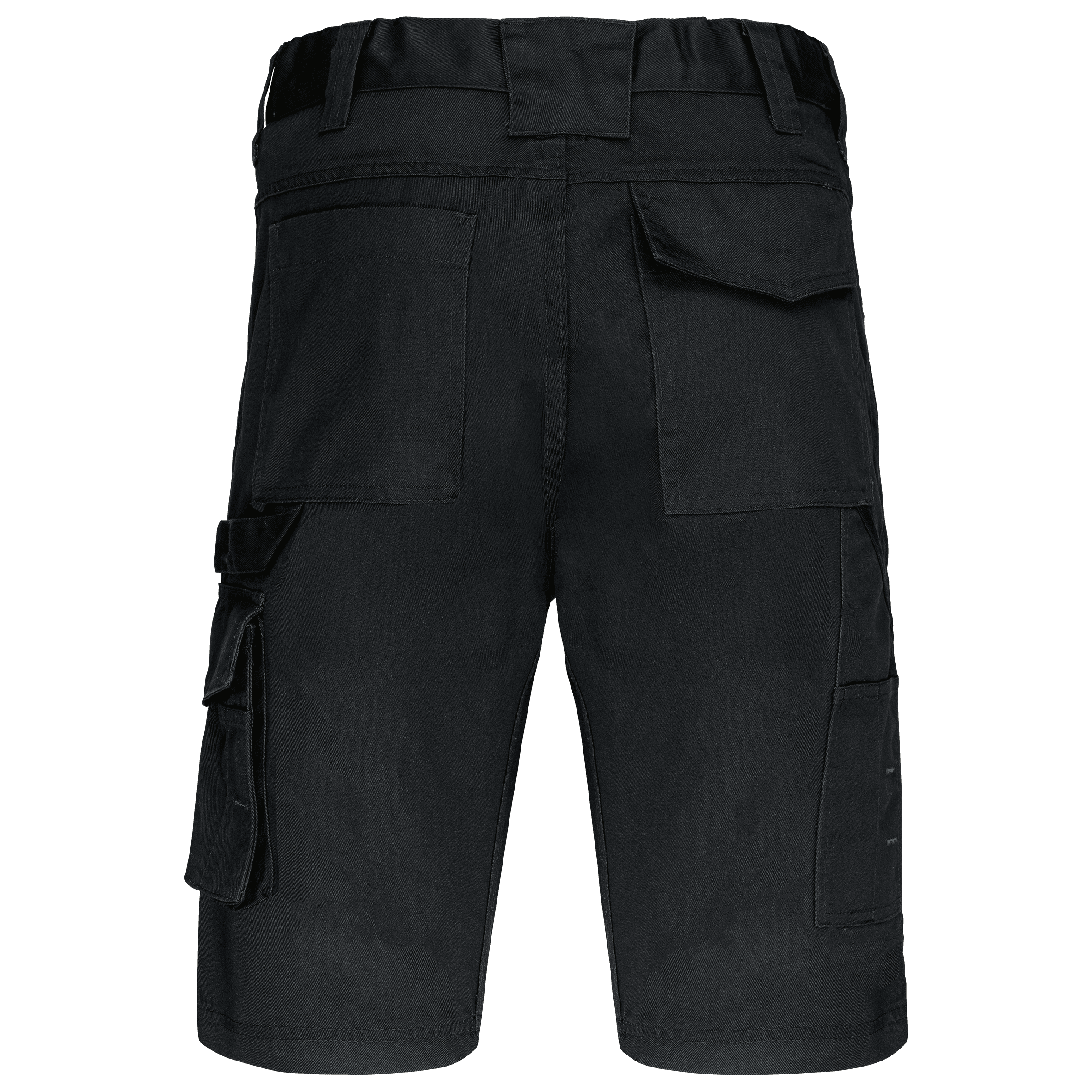 Bermuda de travail multipoches homme — coloris Black (Noir)