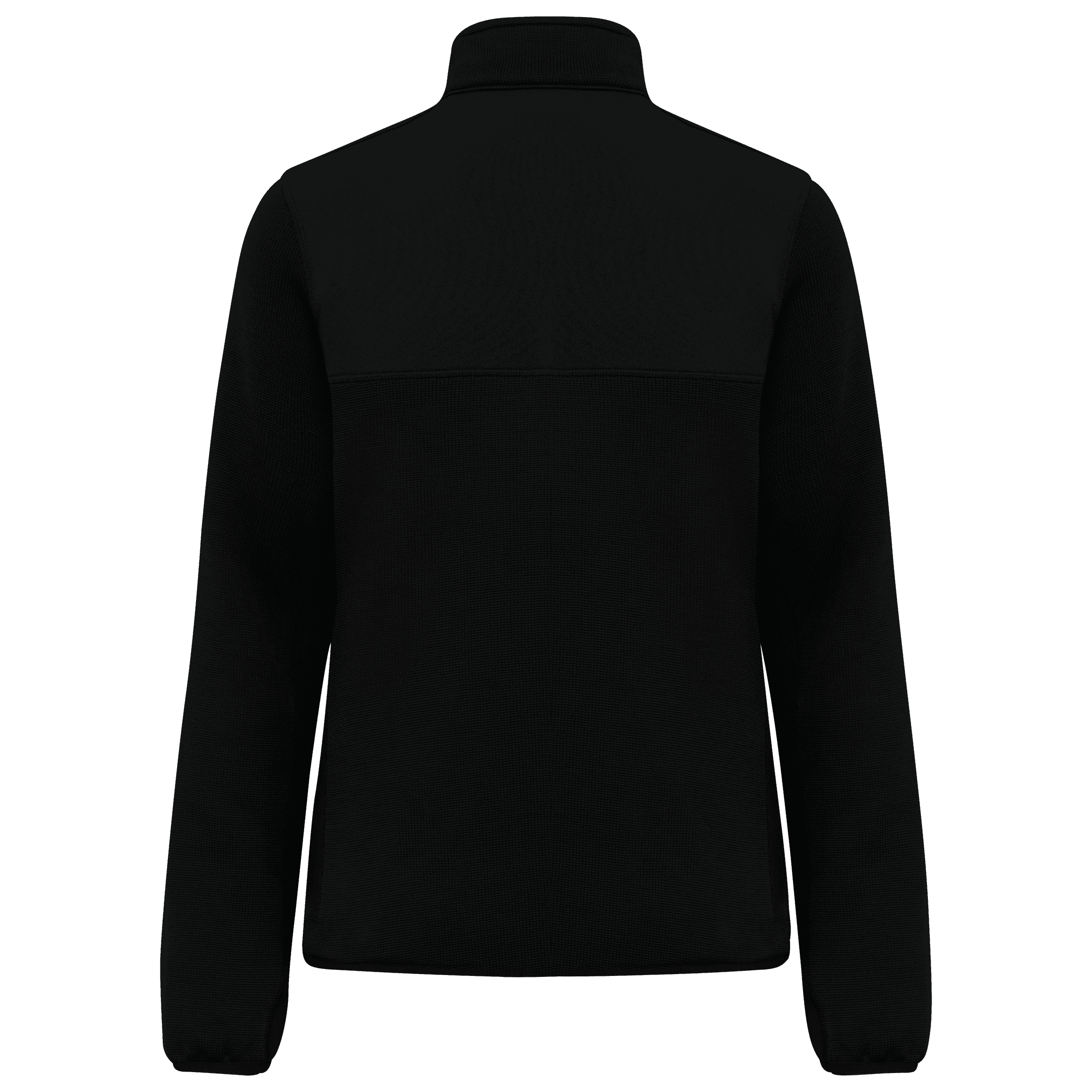 Veste recyclée en polytricot femme — coloris Black (Noir)