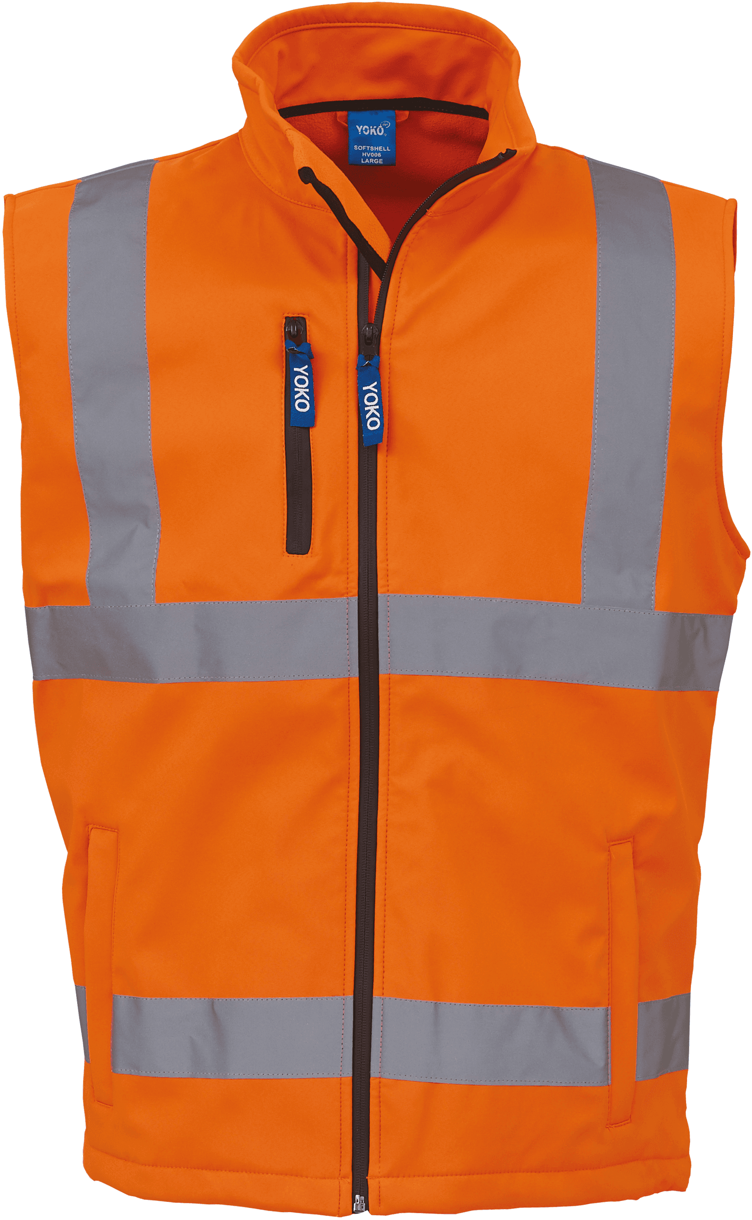 Bodywarmer softshell haute visibilité — coloris Hi Vis Orange (Orange)