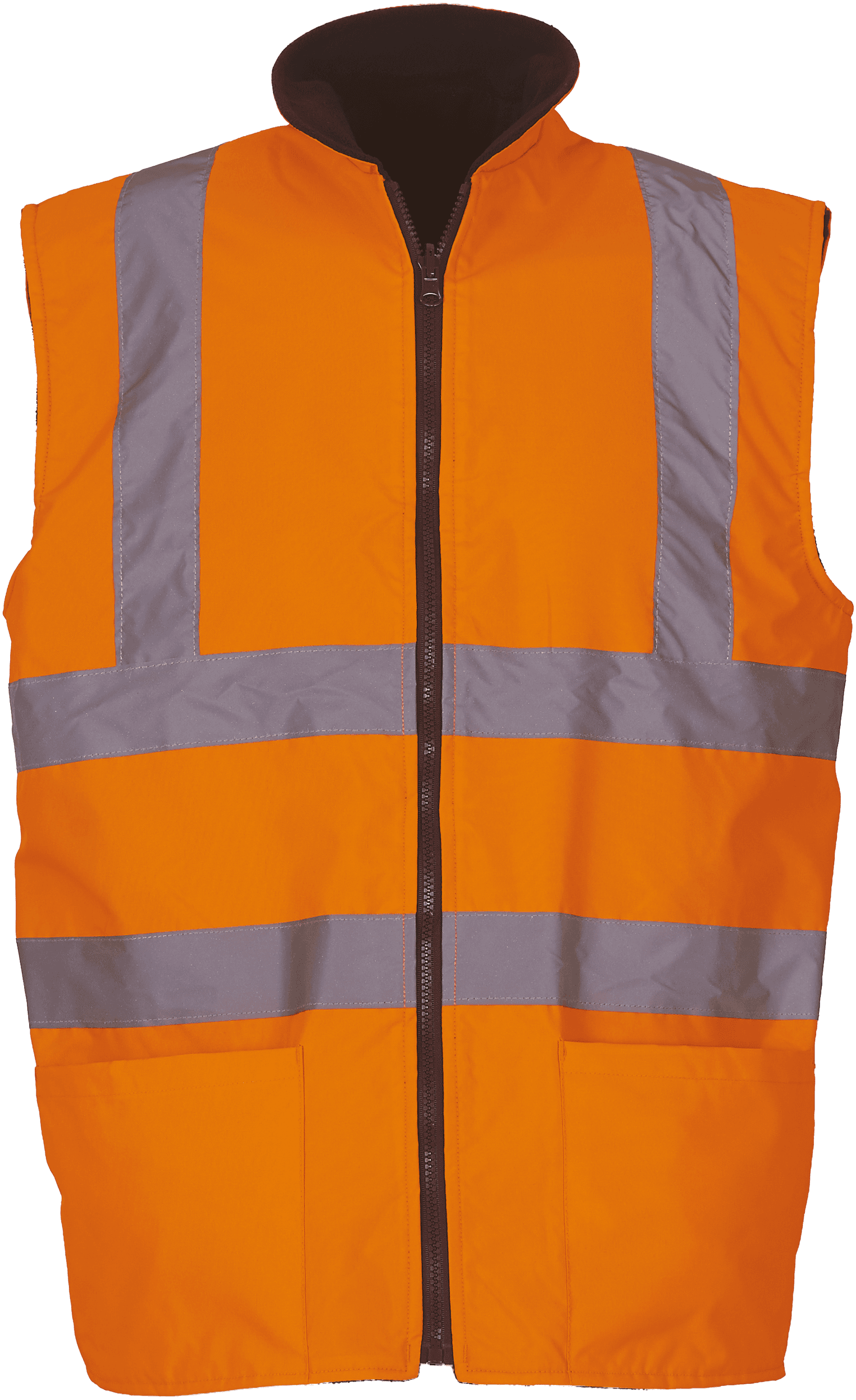 Bodywarmer réversible haute visibilité — coloris Hi Vis Orange (Orange)
