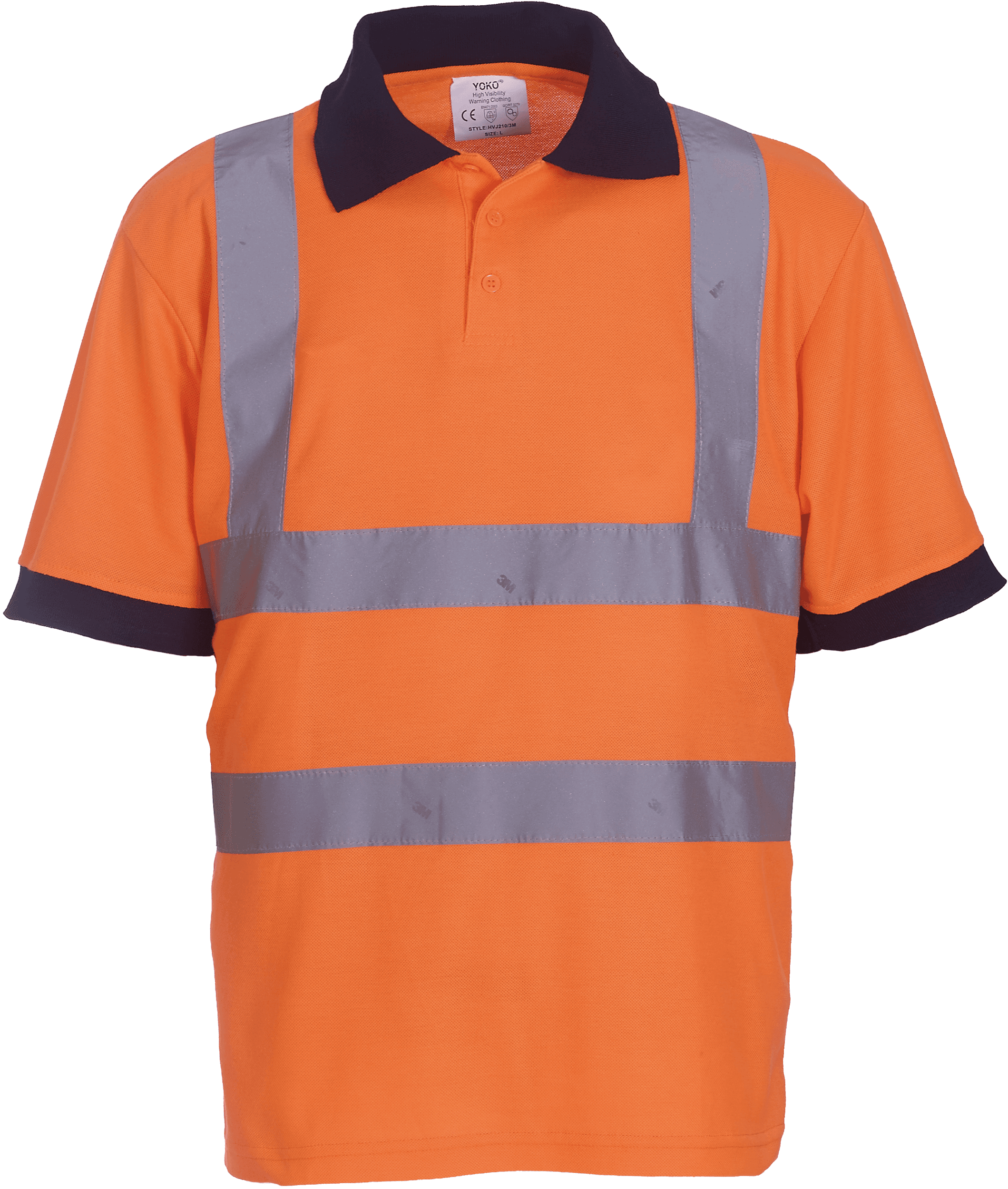 Polo manches courtes haute visibilité — coloris Hi Vis Orange (Orange)