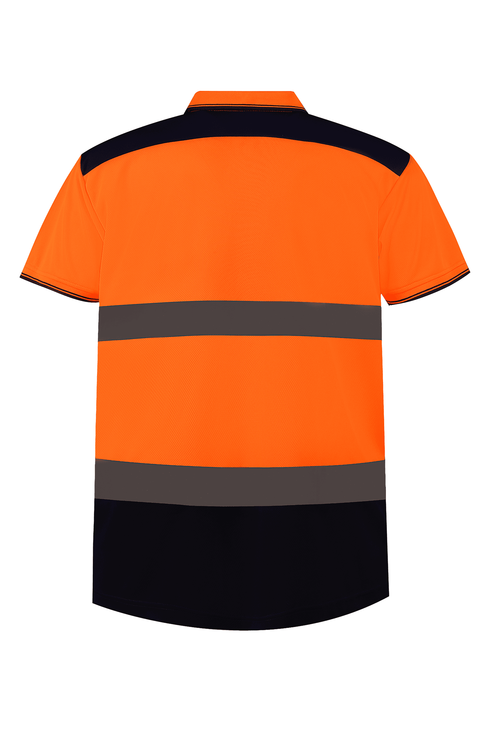Polo bicolore haute visibilité — coloris Hi Vis Orange / Navy (Orange)