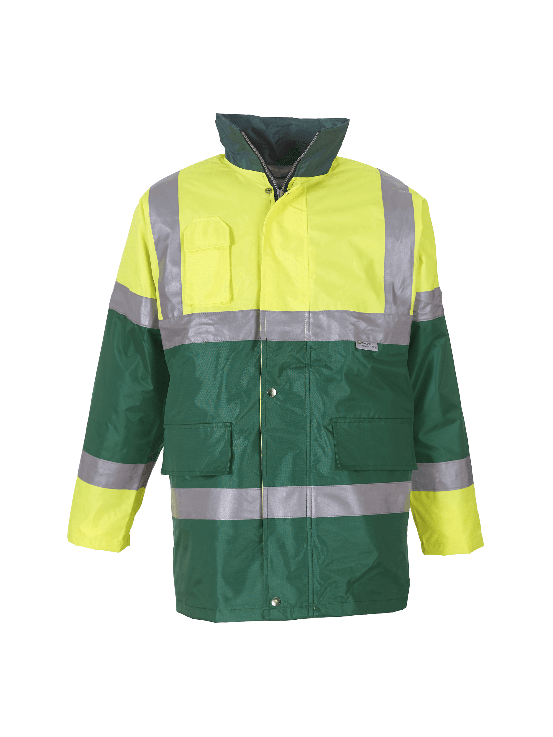 Veste contrastante haute visibilité — coloris Hi Vis Yellow / Green (Vert)