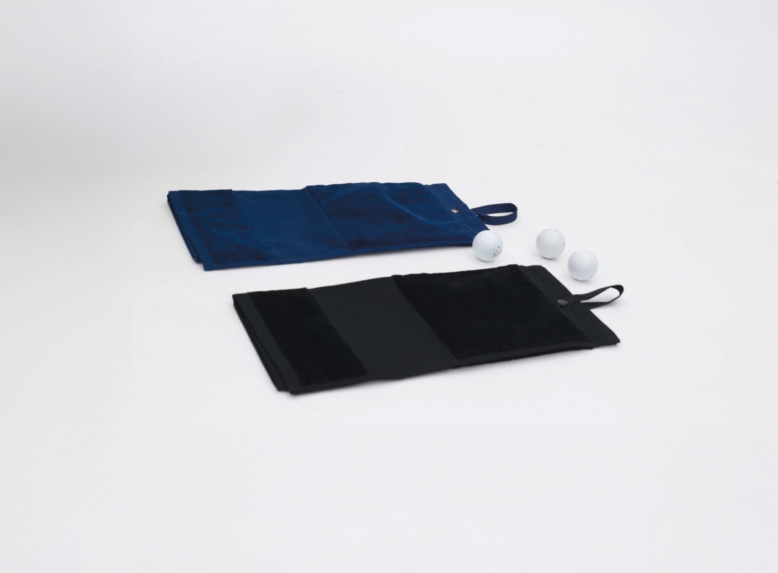 Serviette de golf en velours — coloris Black (Noir)