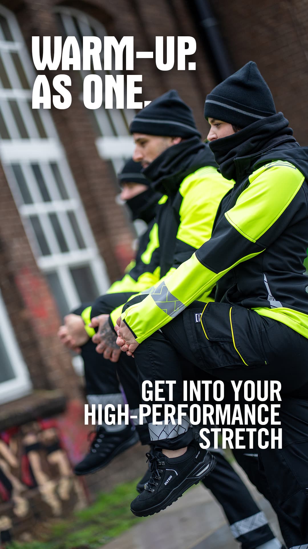 Team in Tricorp-Arbeitskleidung mit High-Performance-Stretch