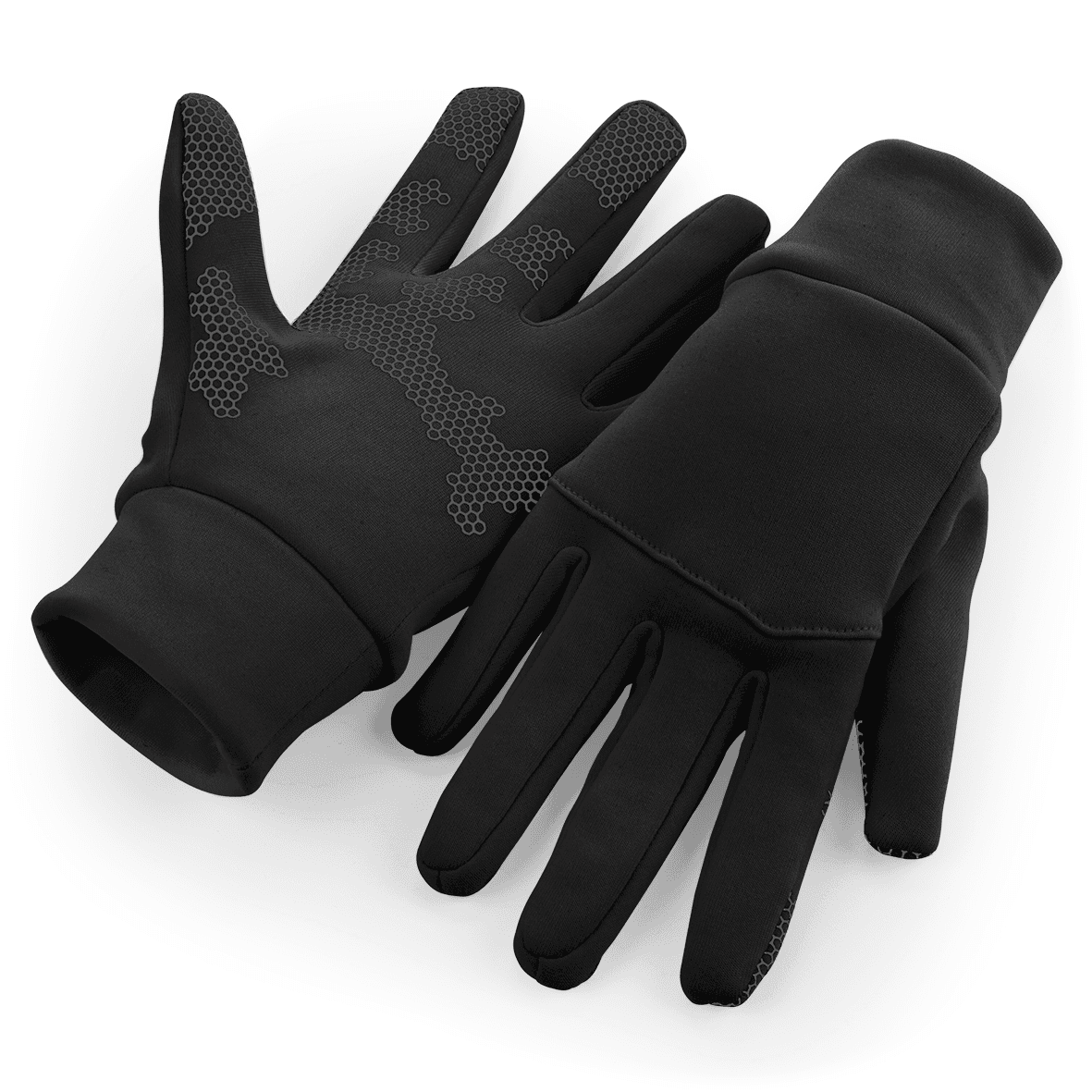 Gants de sport Softshell — coloris Black (Noir)