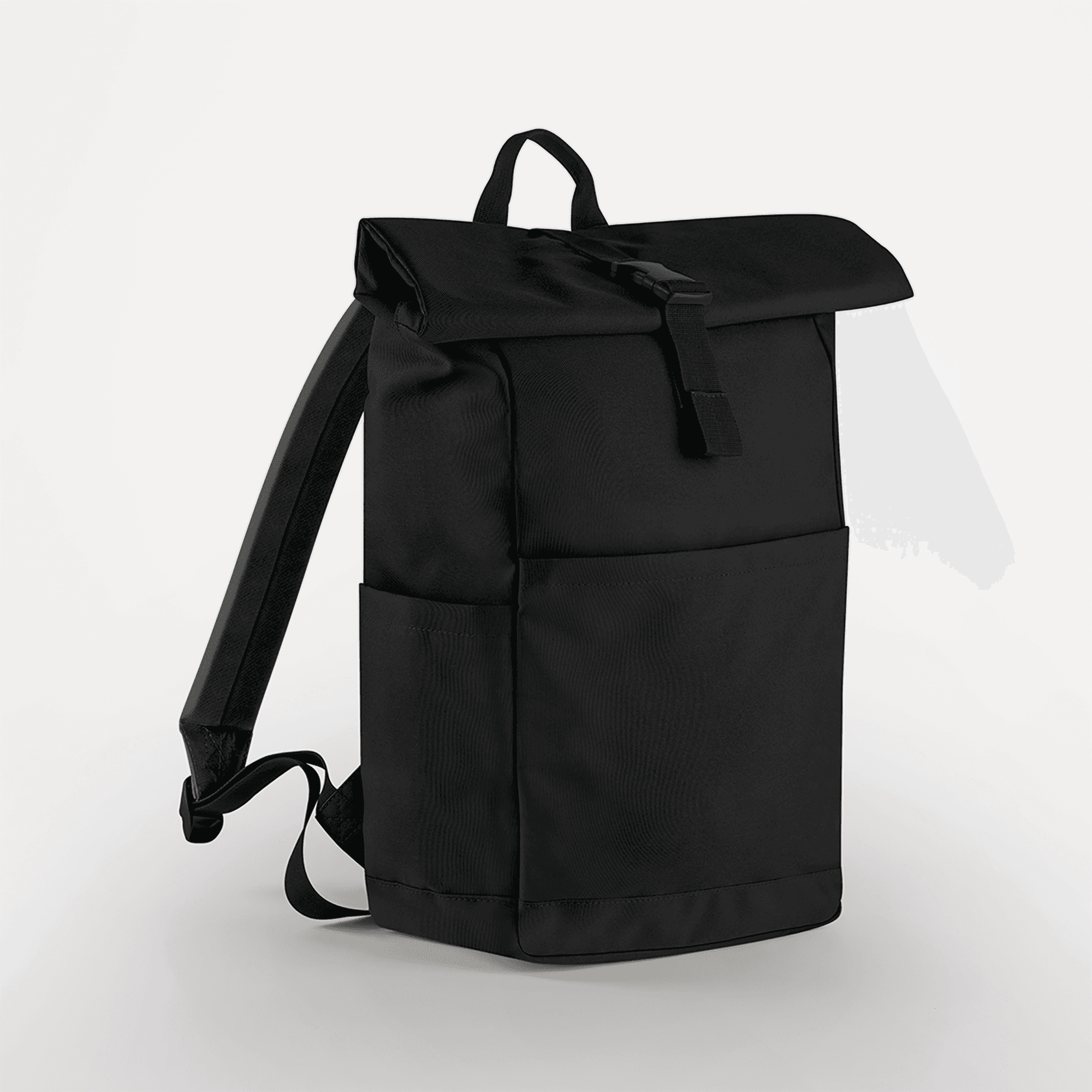 Sac à dos Roll Top recyclé — coloris Black (Noir)