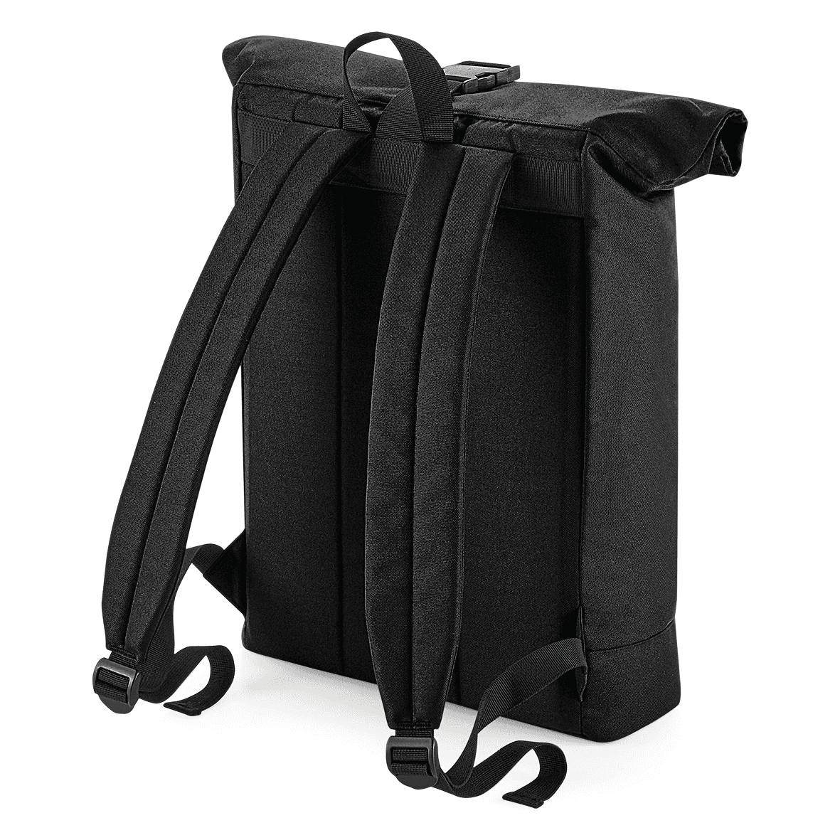 Sac à dos Roll-Top recyclé — coloris Black (Noir)