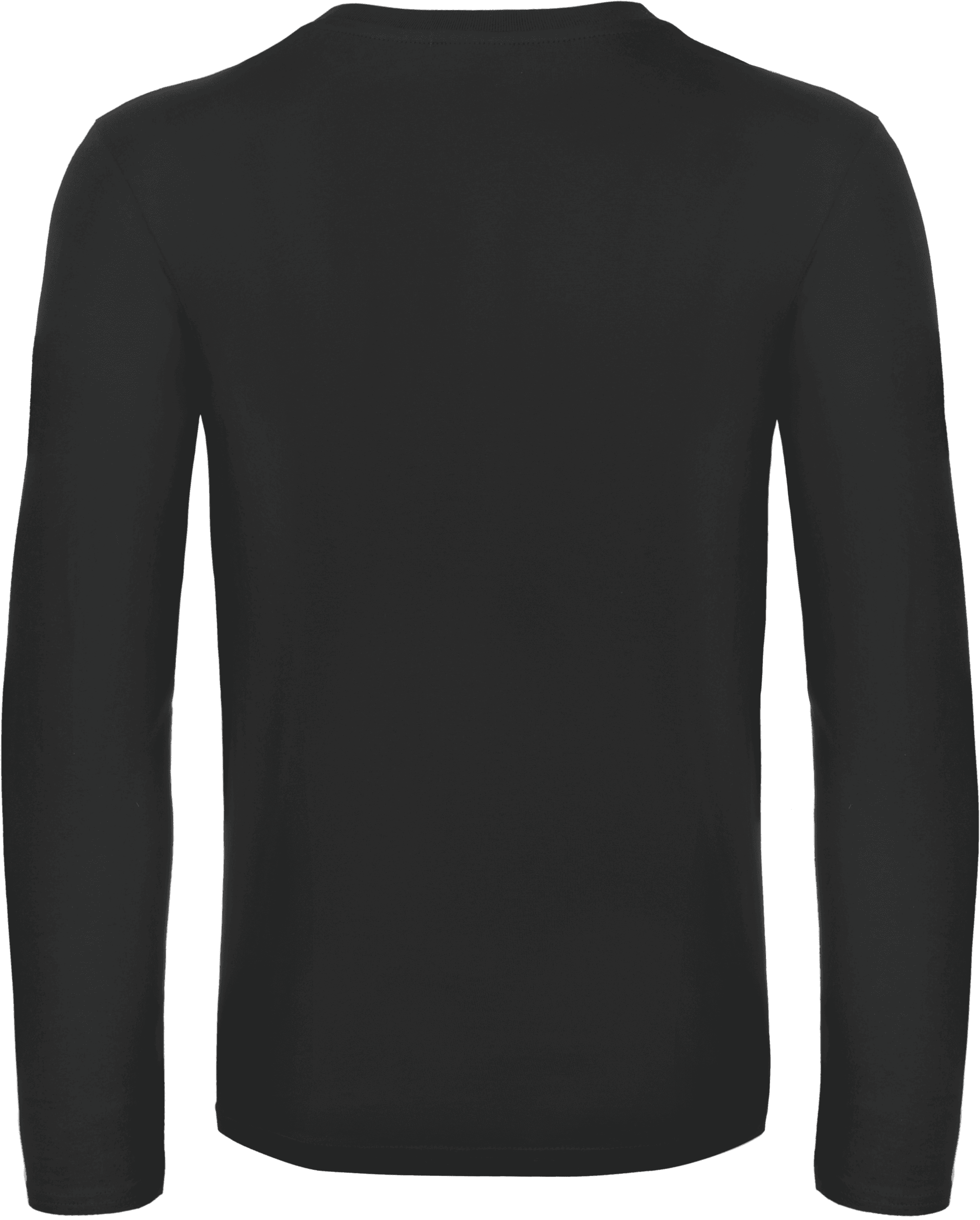 T-shirt homme manches longues #E190 — coloris Black (Noir)