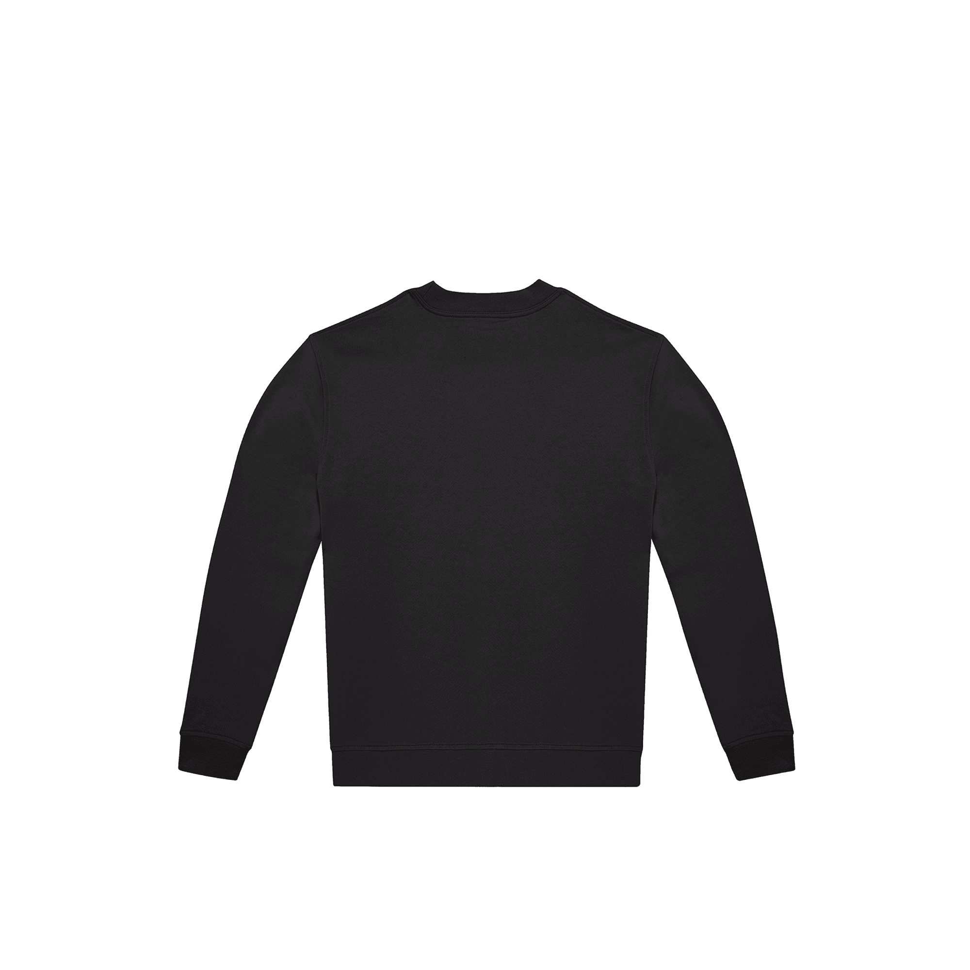 Sweat-shirt col rond ID.332 unisexe — coloris Black (Noir)