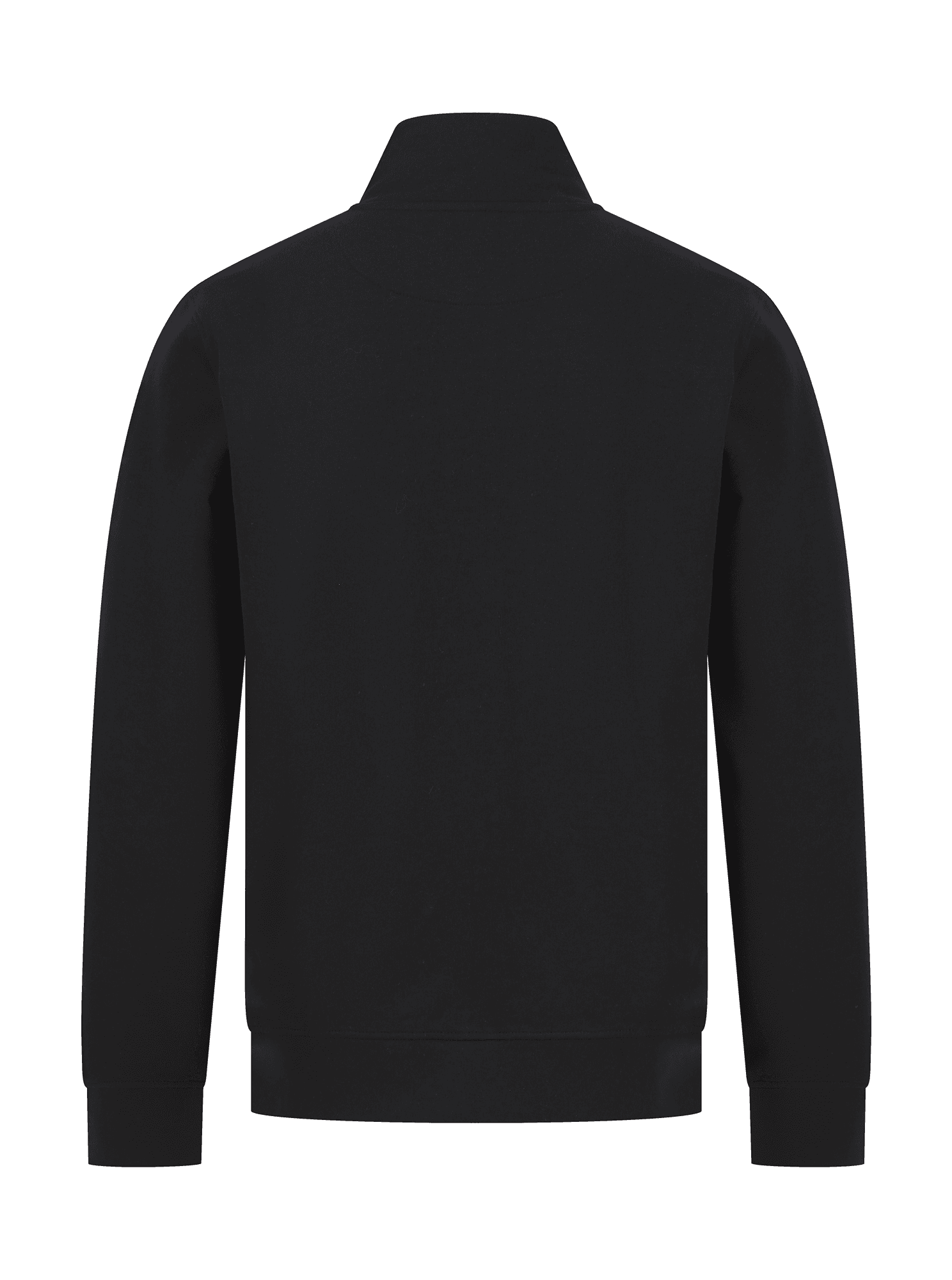 Sweat-shirt col zippé unisexe — coloris Black (Noir)