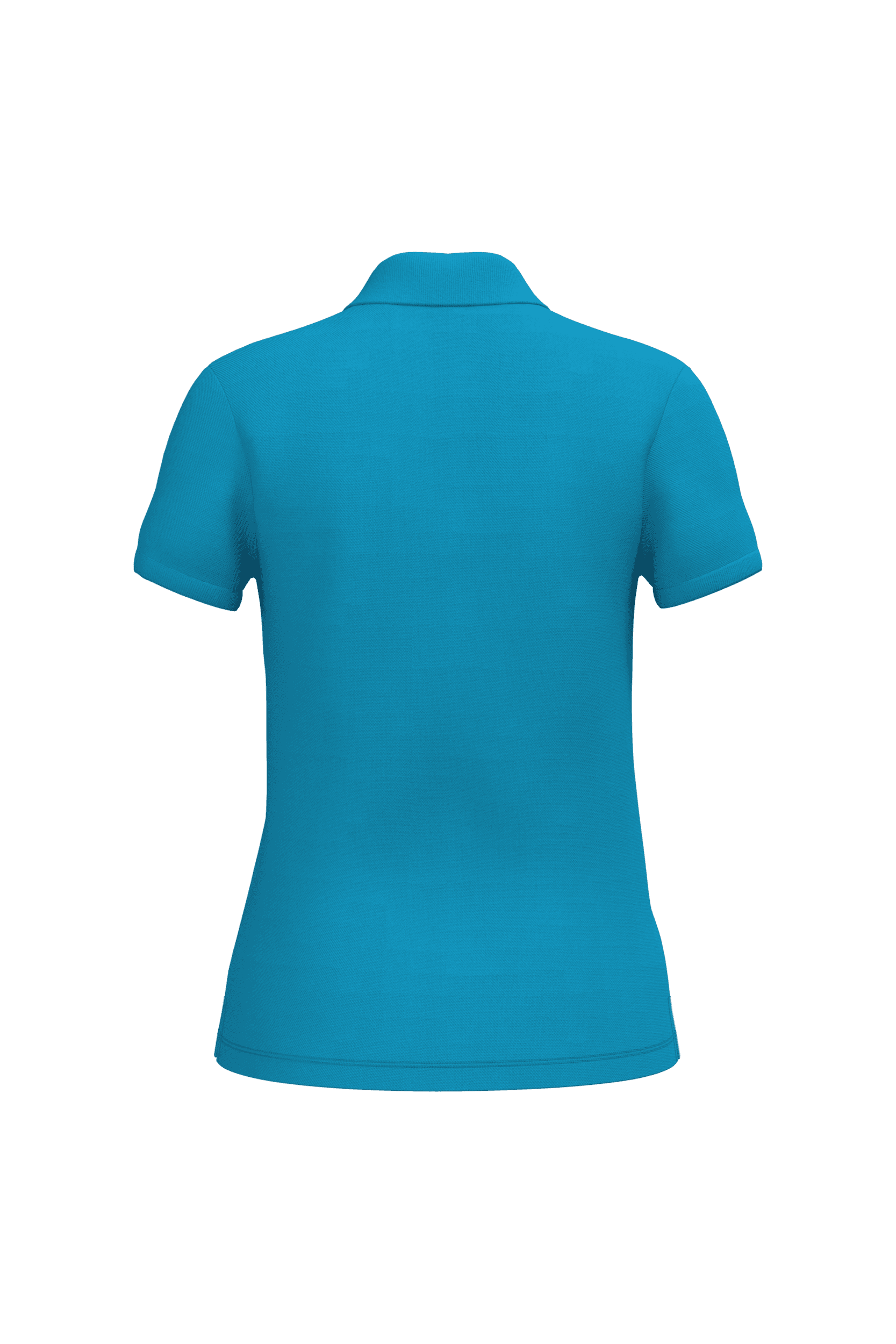 Polo piqué femme — coloris Ideal Atoll Blue (Bleu)