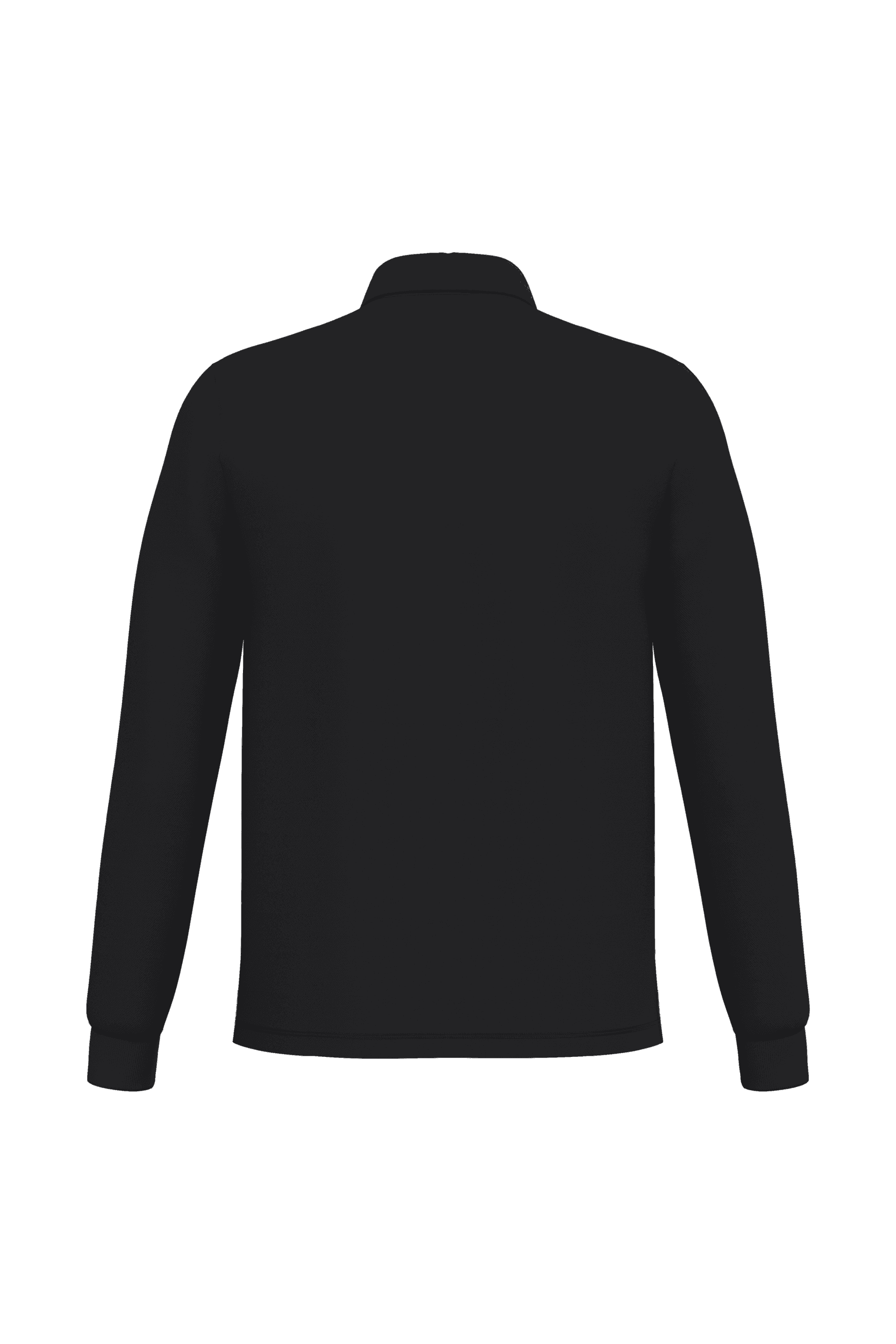 Polo piqué LSL homme — coloris Ideal Black (Noir)