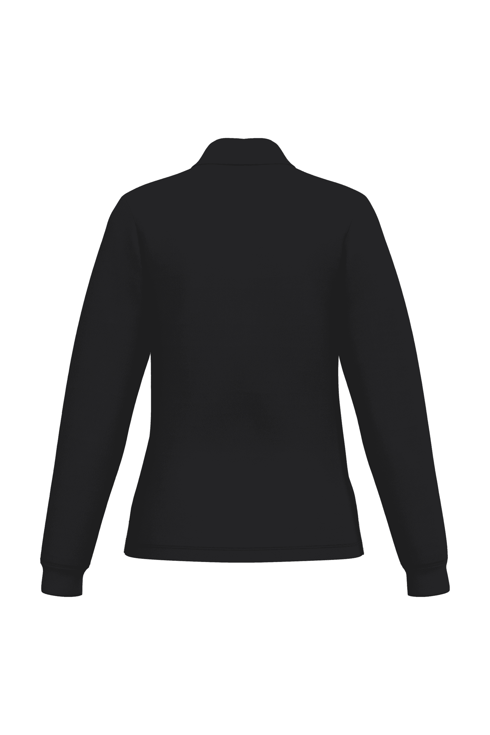 Polo piqué LSL femme — coloris Ideal Black (Noir)