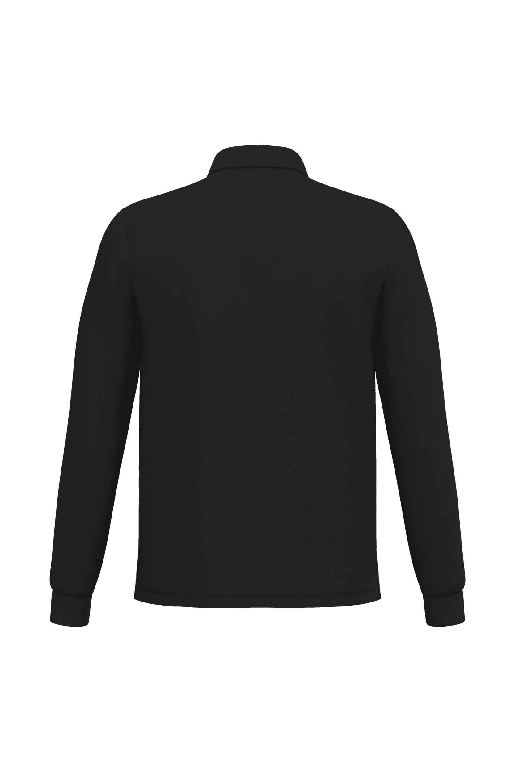Polo piqué LSL homme — coloris Ideal Black (Noir)