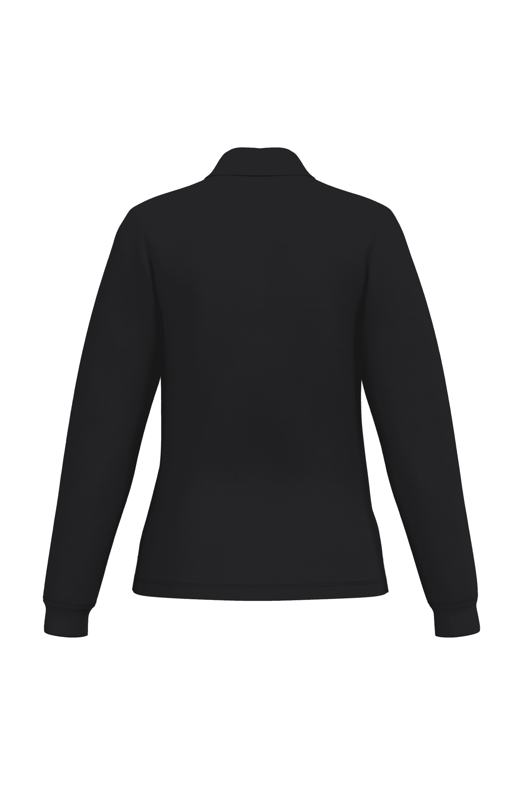 Polo piqué LSL femme — coloris Ideal Black (Noir)