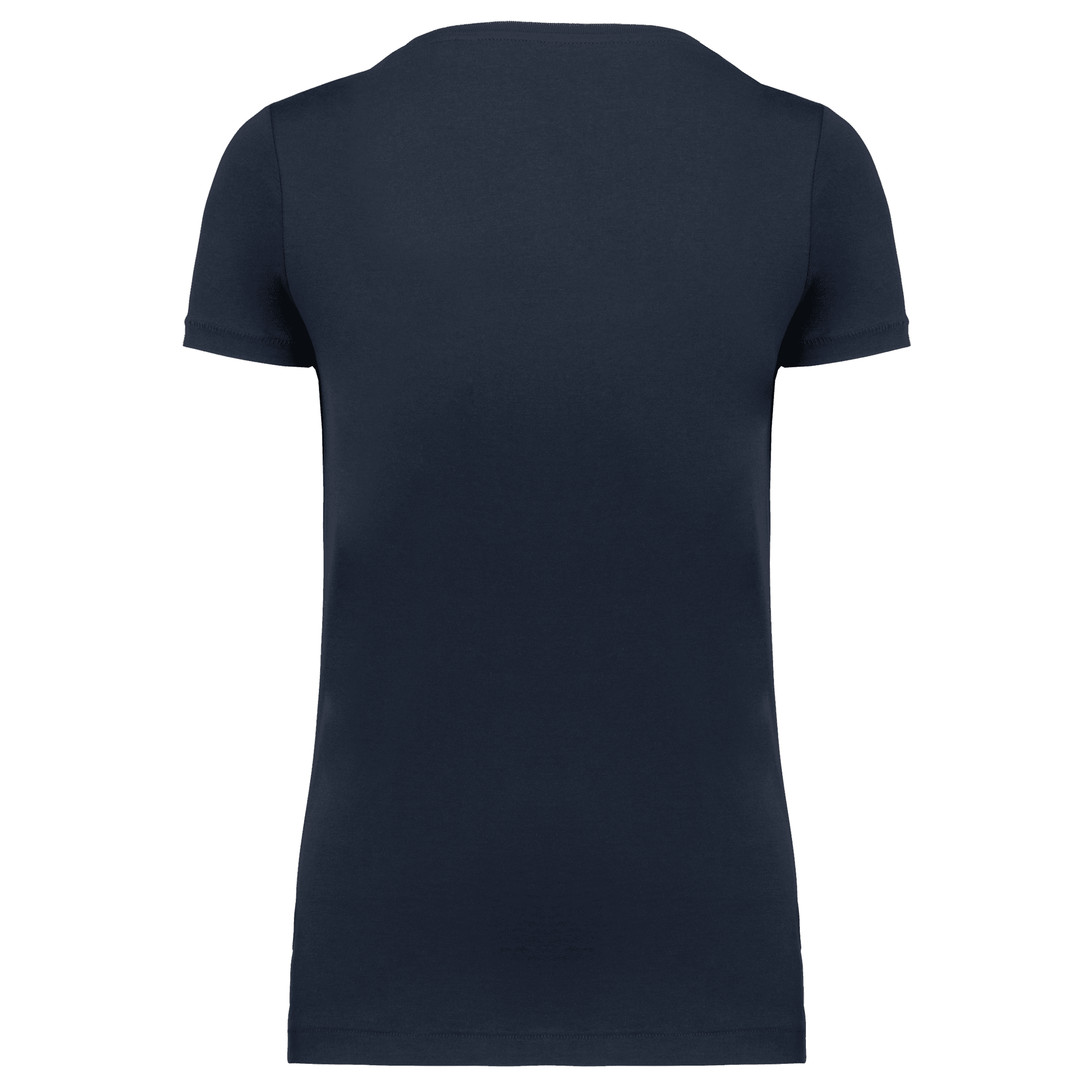 T-shirt Supima® col V manches courtes femme — coloris Navy (Bleu)